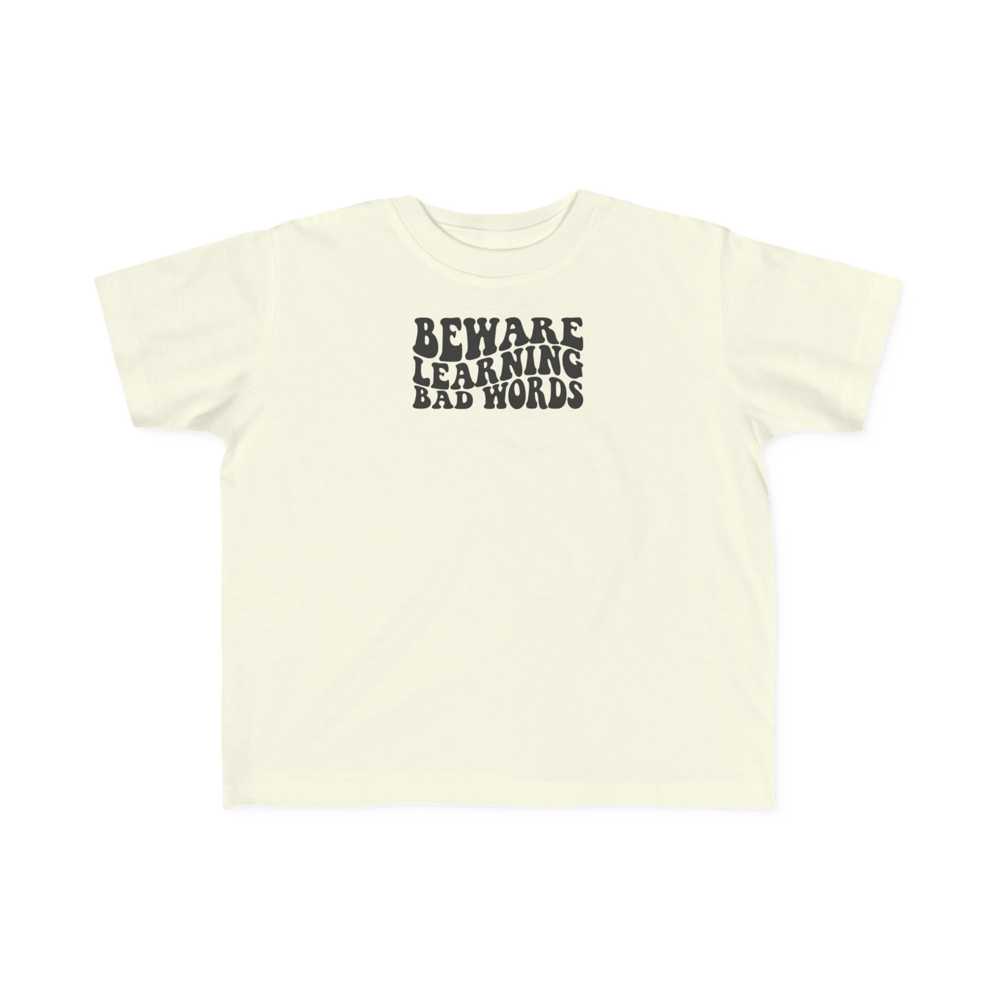 Beware Toddler T-Shirt - Beware Learning Bad Words, Cute Kids Tee, Funny Toddler Gift, Trendy Kids Apparel, Playful T-Shirt
