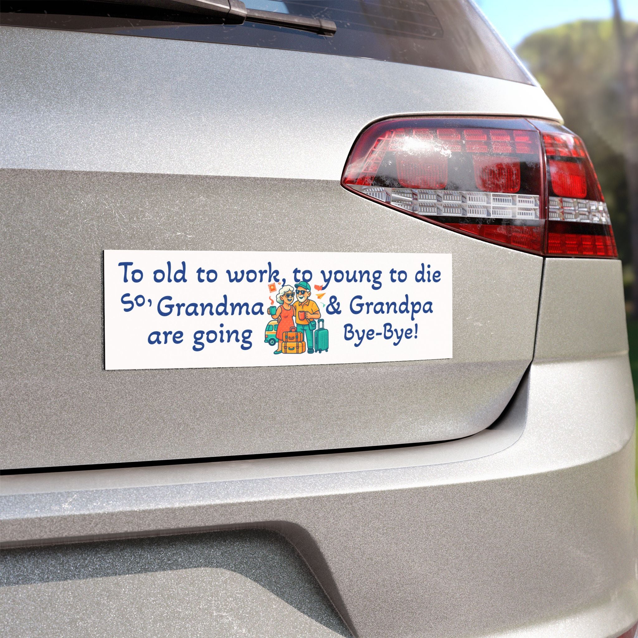 Retirement Car Magnet - Cute Grandma & Grandpa Travel Farewell Decor, Fun Gift for Seniors, RV Enthusiasts, Family Road Trips, [...]