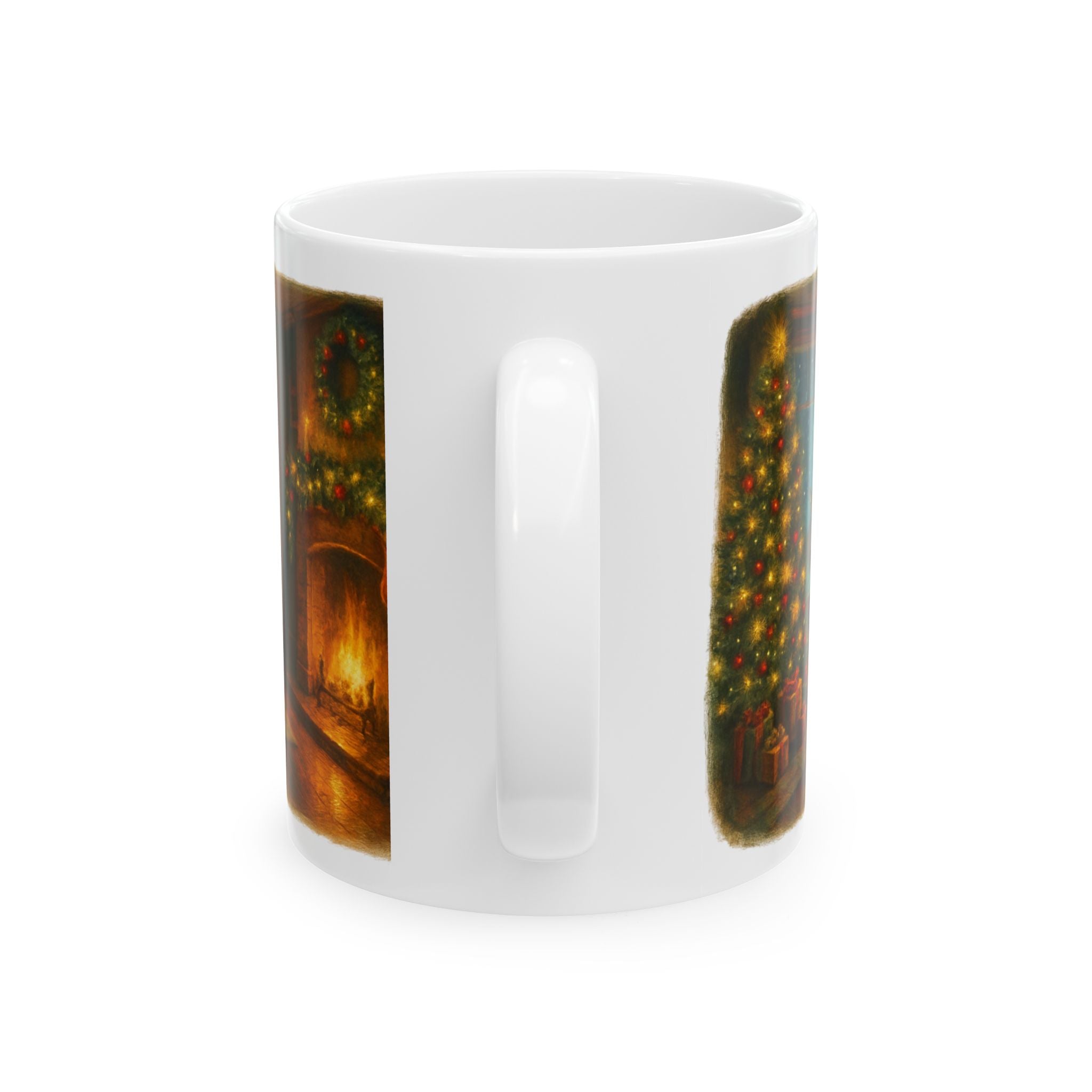 Festive Holiday Ceramic Mug, Christmas Cup, Seasonal Drinkware, Cozy Home Decor, Gift for Coffee Lovers