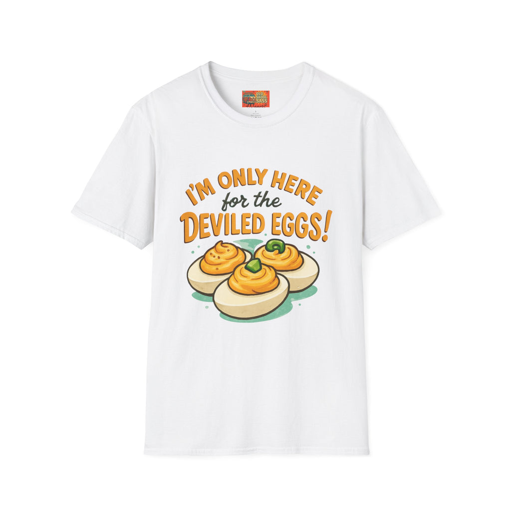 Funny Deviled Eggs T-Shirt, Casual Tee, Foodie Gift, Kitchen Shirt, Thanksgiving Apparel, Party Clothing