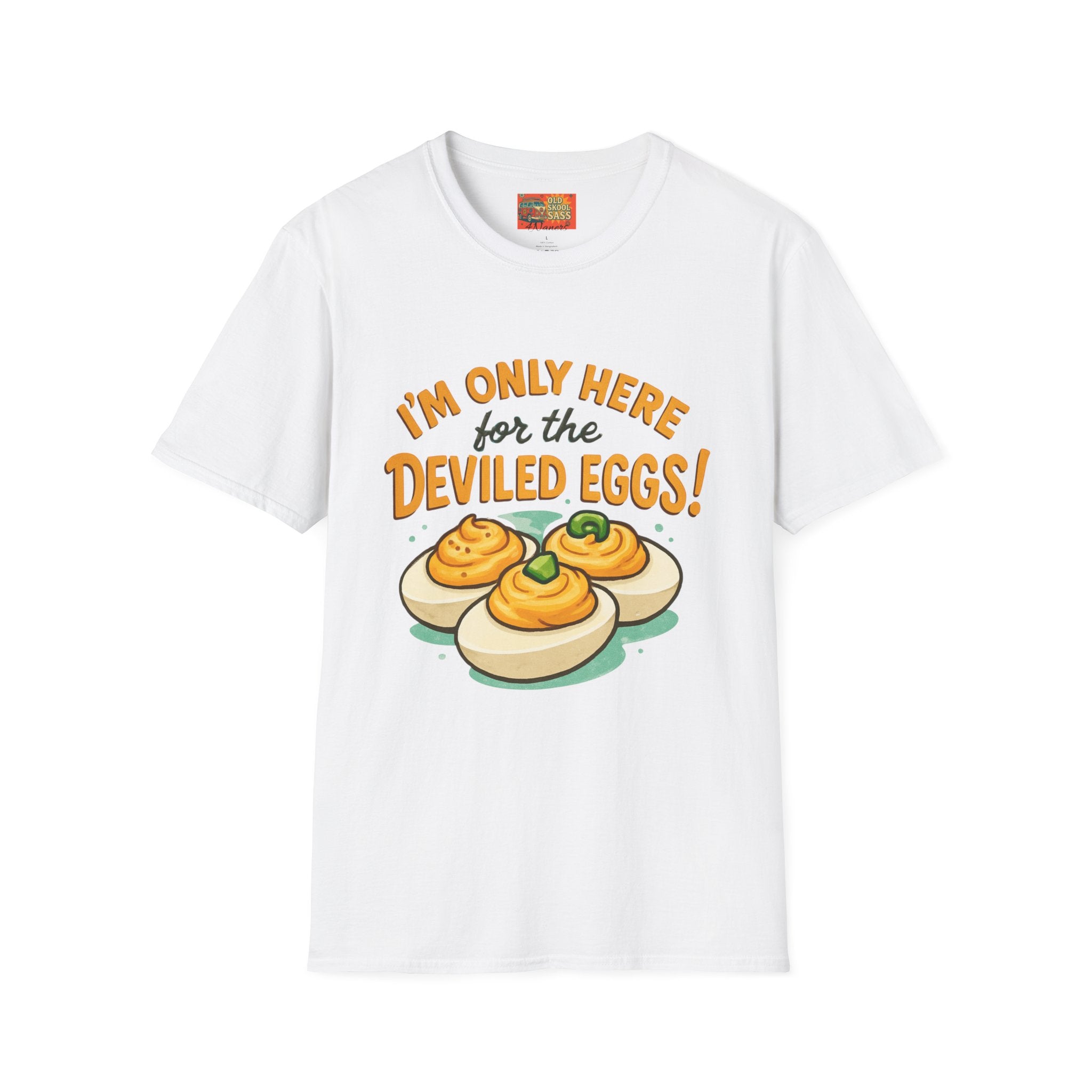 Funny Deviled Eggs T-Shirt, Casual Tee, Foodie Gift, Kitchen Shirt, Thanksgiving Apparel, Party Clothing