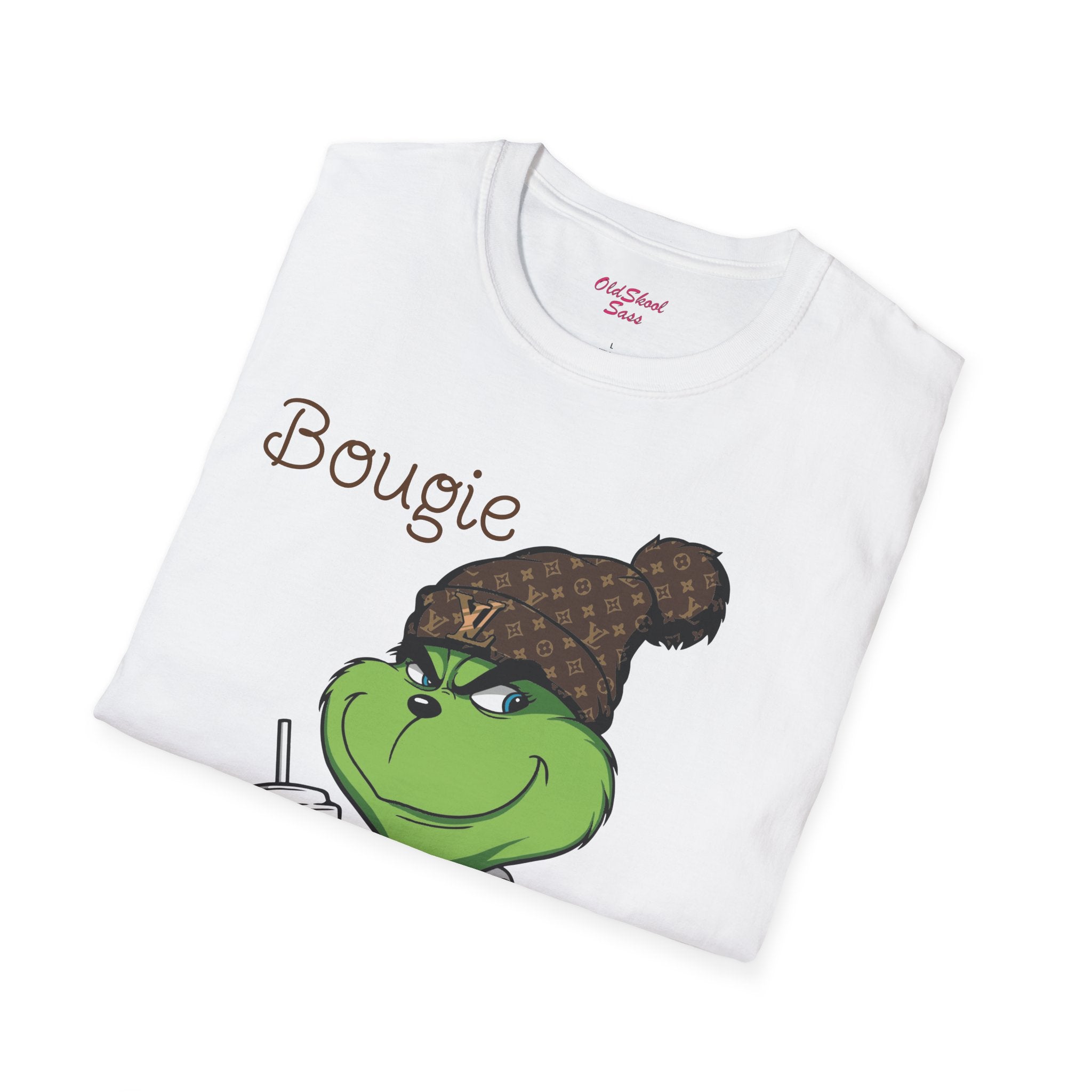 Bougie Grinchmas Unisex T-Shirt, Funny Christmas Tee, Holiday Humor Shirt, Gift for Grinch Fans, Winter Apparel