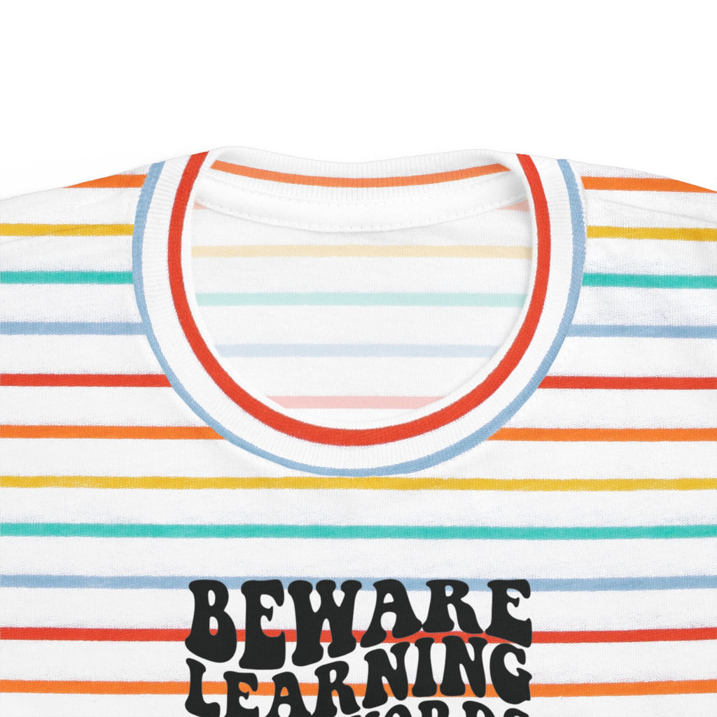 Beware Toddler T-Shirt - Beware Learning Bad Words, Cute Kids Tee, Funny Toddler Gift, Trendy Kids Apparel, Playful T-Shirt