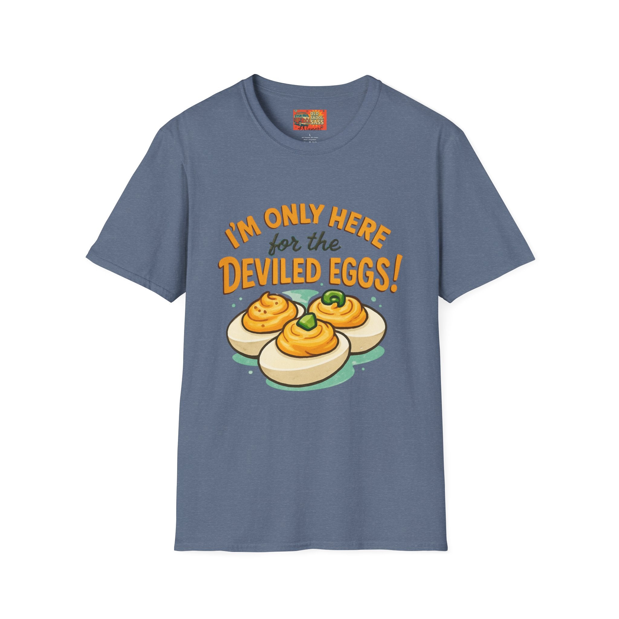 Funny Deviled Eggs T-Shirt, Casual Tee, Foodie Gift, Kitchen Shirt, Thanksgiving Apparel, Party Clothing