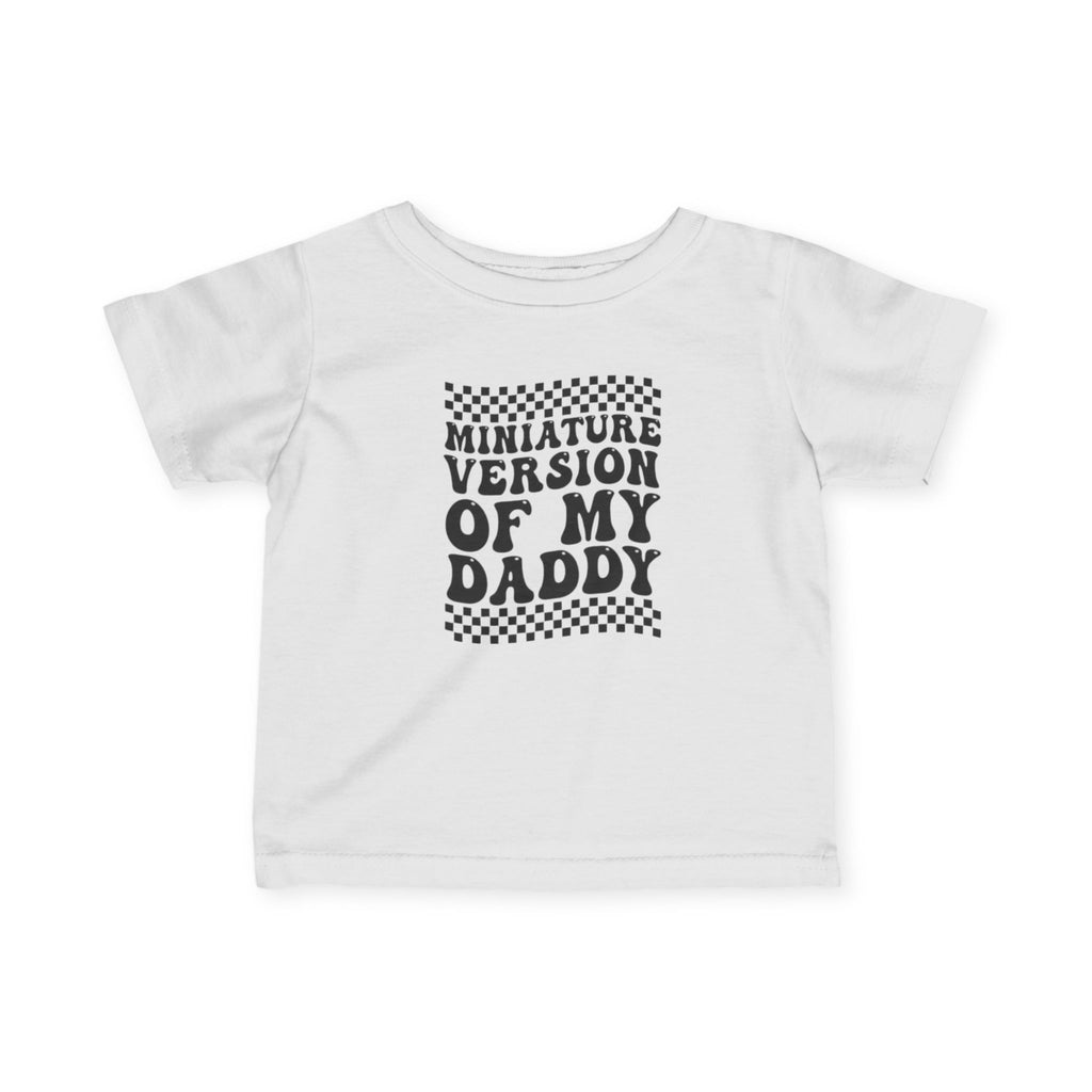 Infant Boys Jersey Tee - 'Miniature Version of My Daddy' Cute Baby Shirt, Toddler Apparel, Father's Day Gift, Baby Shower Gift, Family [...]