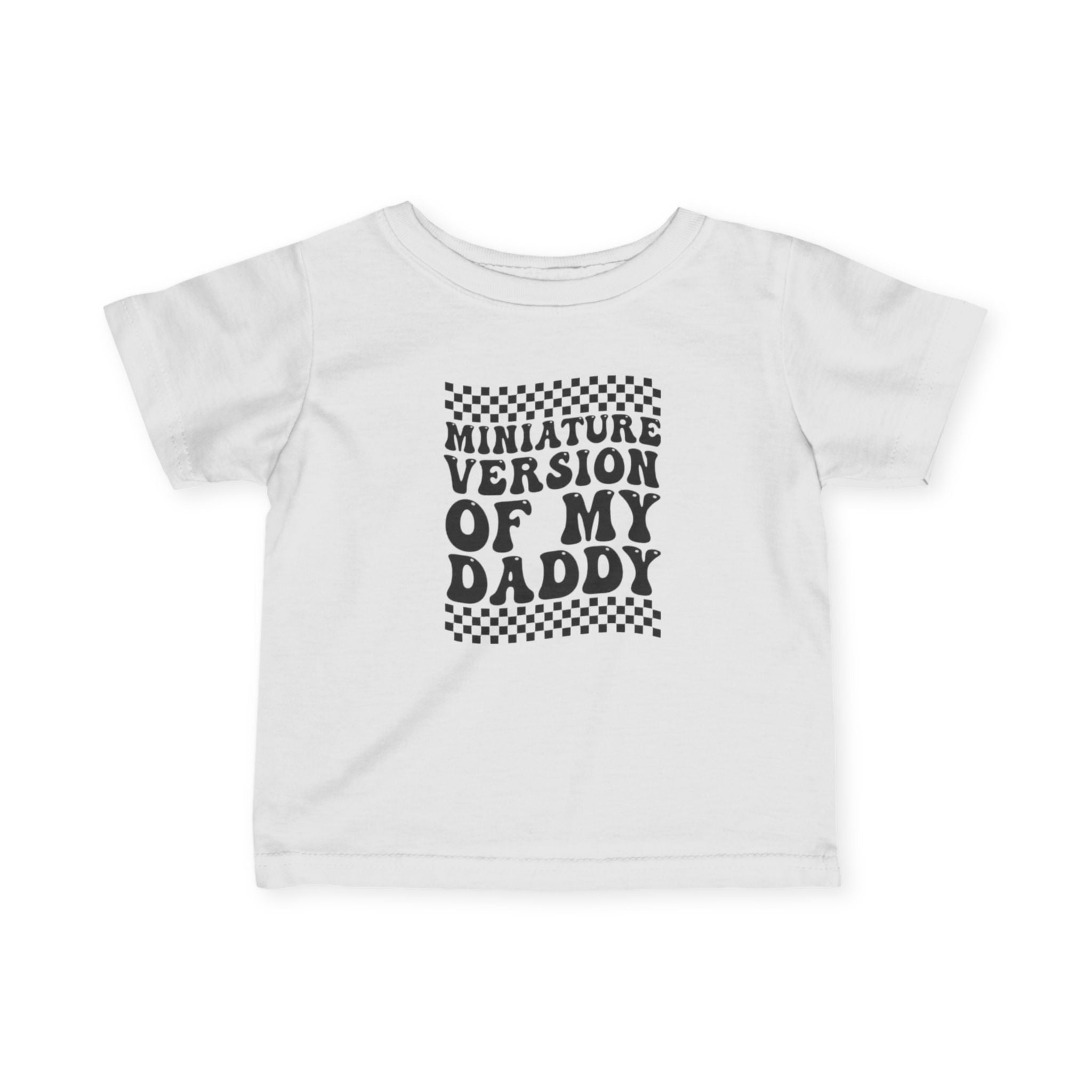 Infant Boys Jersey Tee - 'Miniature Version of My Daddy' Cute Baby Shirt, Toddler Apparel, Father's Day Gift, Baby Shower Gift, Family [...]