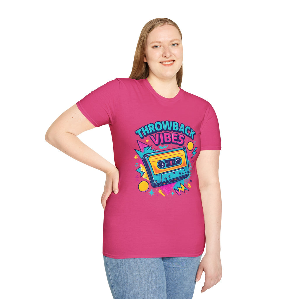 Retro Graphic T-Shirt, Throwback Vibes Tee, 80s 90s Nostalgia Shirt, Casual Wear, Trendy Gift for Music Lovers