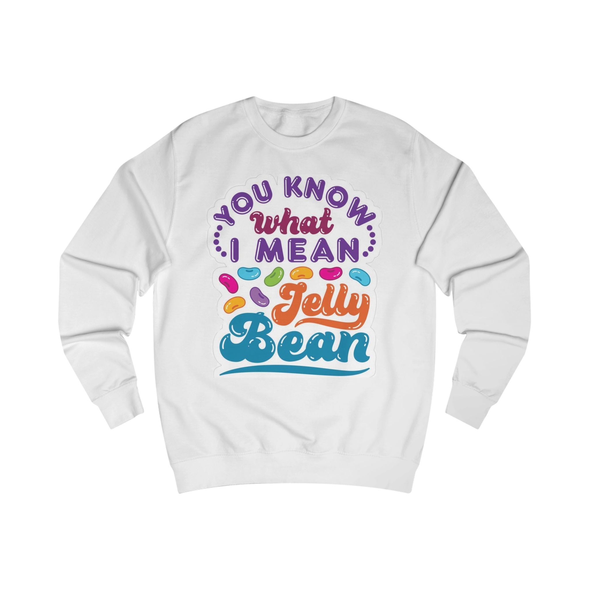 Jelly Bean Sweatshirt - Fun Unisex Apparel for Spring Celebrations, Easter Wonder, Casual Comfort, Tote Bags, Unique Gifts