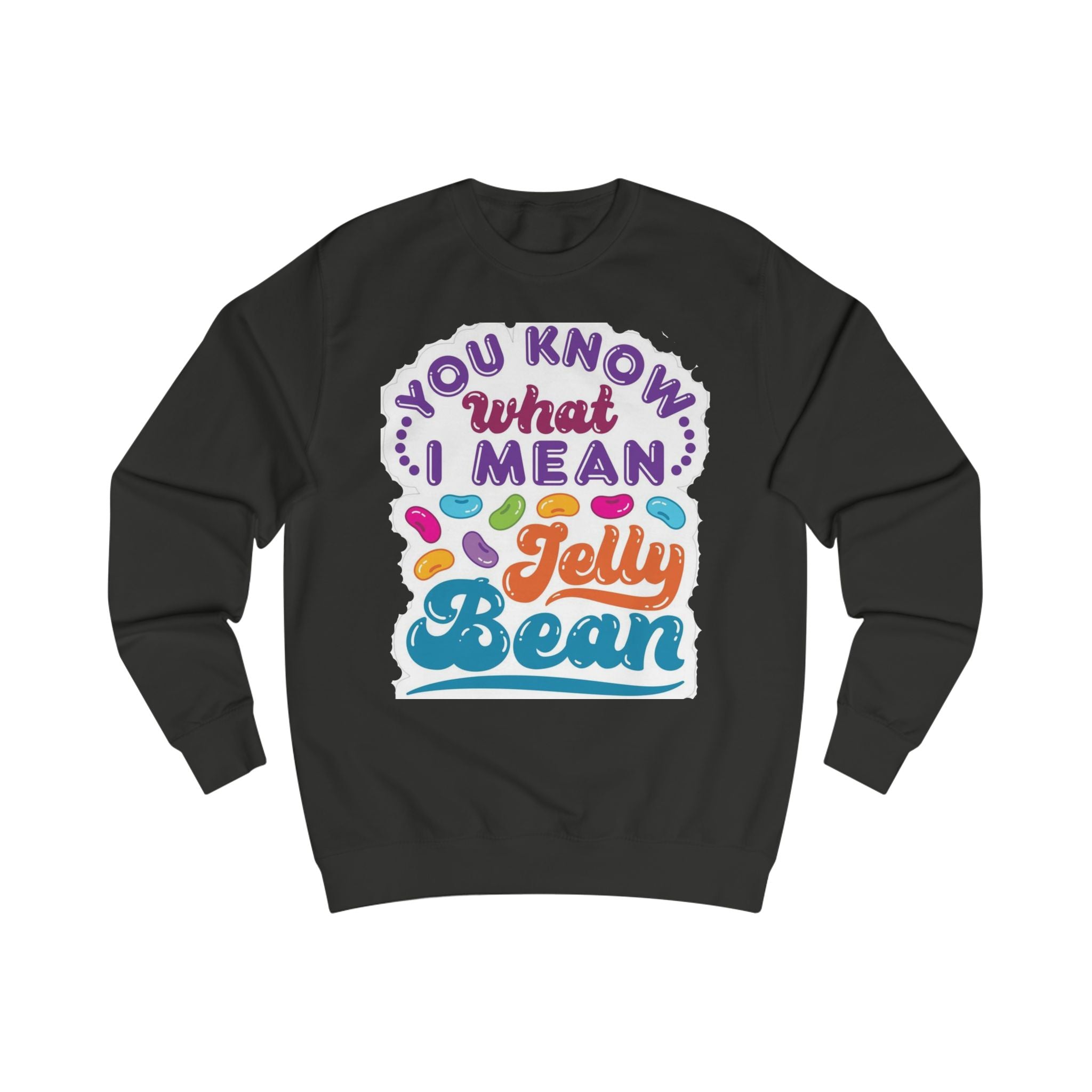 Jelly Bean Sweatshirt - Fun Unisex Apparel for Spring Celebrations, Easter Wonder, Casual Comfort, Tote Bags, Unique Gifts
