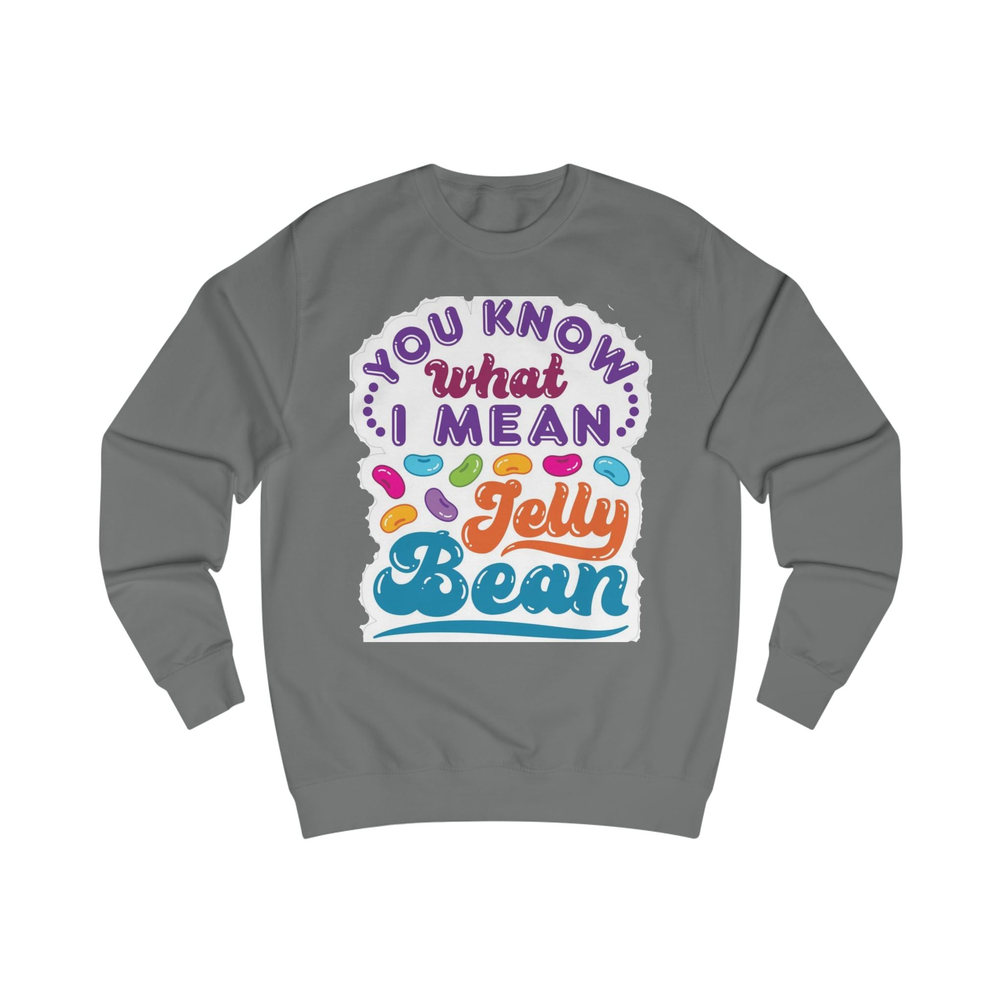 Jelly Bean Sweatshirt - Fun Unisex Apparel for Spring Celebrations, Easter Wonder, Casual Comfort, Tote Bags, Unique Gifts