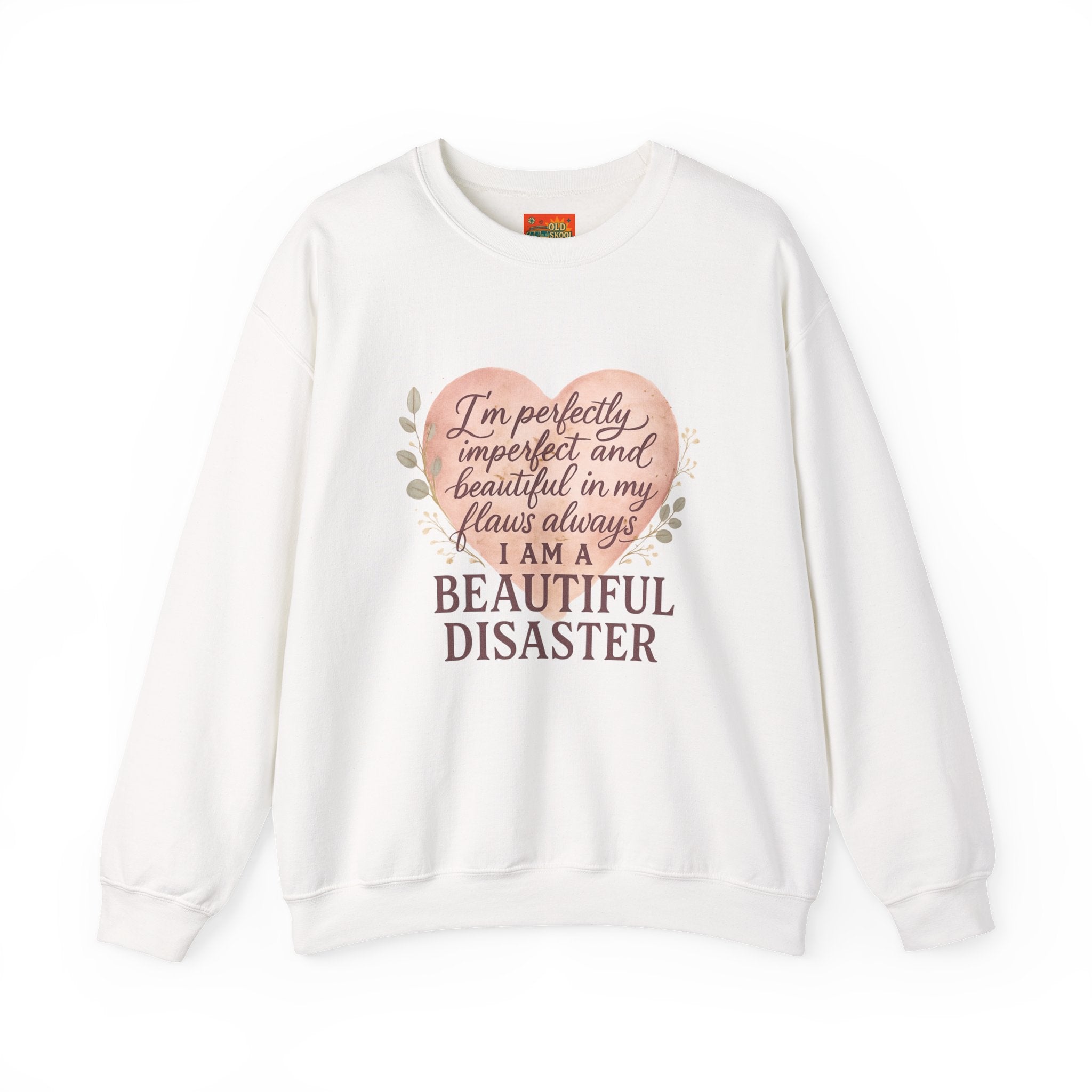 Perfectly Imperfect Heart Sweatshirt | Unisex Crewneck | Casual Cozy Gift for Friends | Fall Fashion | Heartbreak Recovery