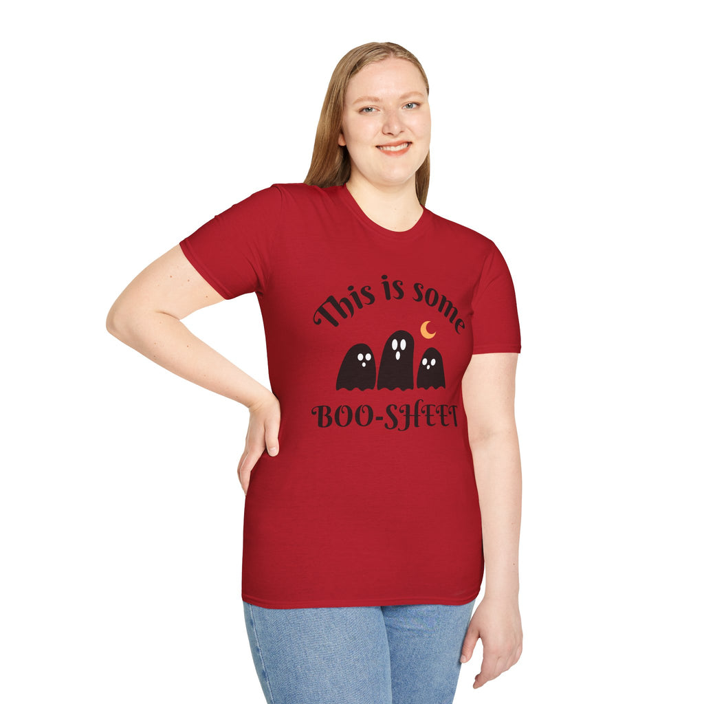 Unisex Halloween Graphic T-Shirt - This is Some Boo-Sheet, Funny Ghost Tee, Halloween Apparel, Fall Festival Shirt, Spooky Gift Idea