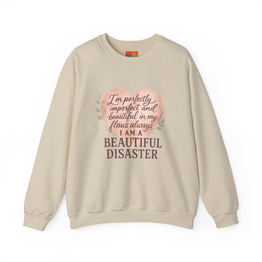 Perfectly Imperfect Heart Sweatshirt | Unisex Crewneck | Casual Cozy Gift for Friends | Fall Fashion | Heartbreak Recovery