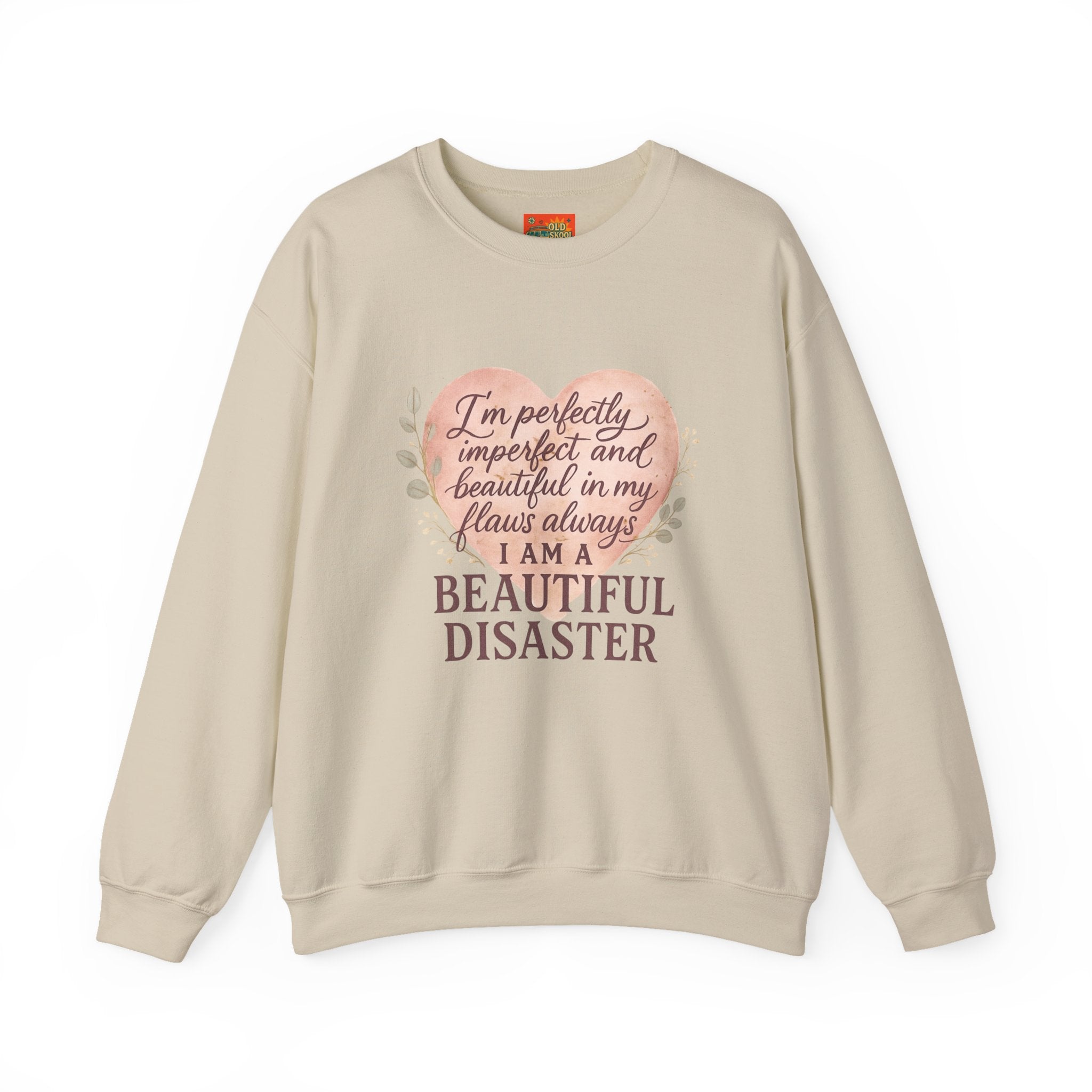Perfectly Imperfect Heart Sweatshirt | Unisex Crewneck | Casual Cozy Gift for Friends | Fall Fashion | Heartbreak Recovery