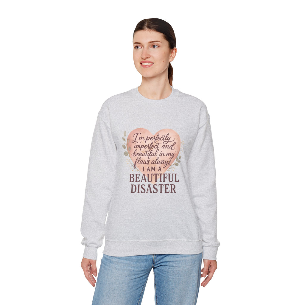 Perfectly Imperfect Heart Sweatshirt | Unisex Crewneck | Casual Cozy Gift for Friends | Fall Fashion | Heartbreak Recovery