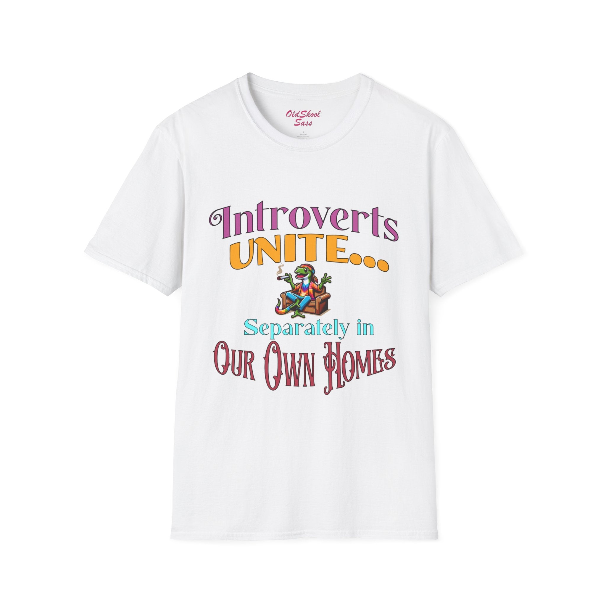 Introvert Unite T-Shirt, Funny Graphic Tee for Introverts, Cozy Casual Wear, Gift for Homebodies, Unique Quirky Apparel