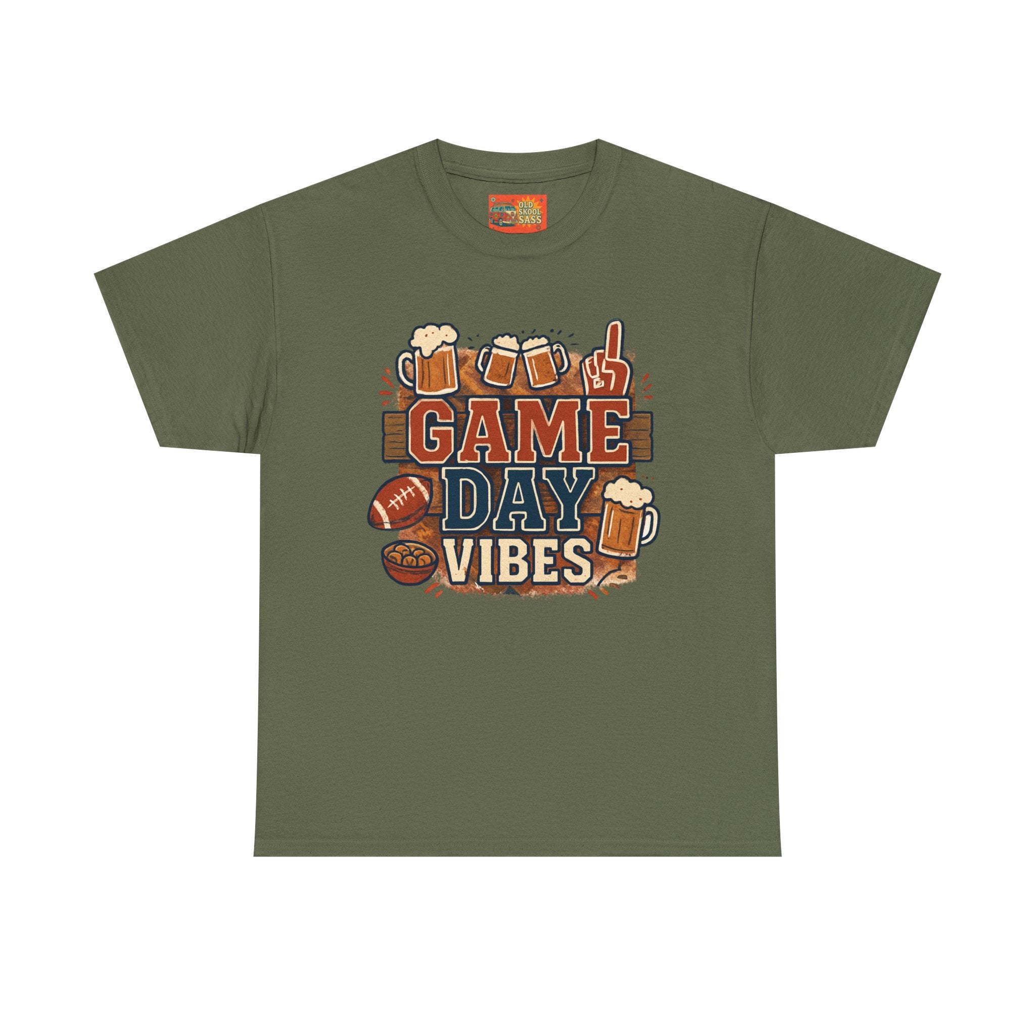 Game Day Vibes Unisex Cotton Tee, Sports T-Shirt, Casual Wear, Tailgating Gear, Game Watch Party Shirt, Gift for Sports Fans