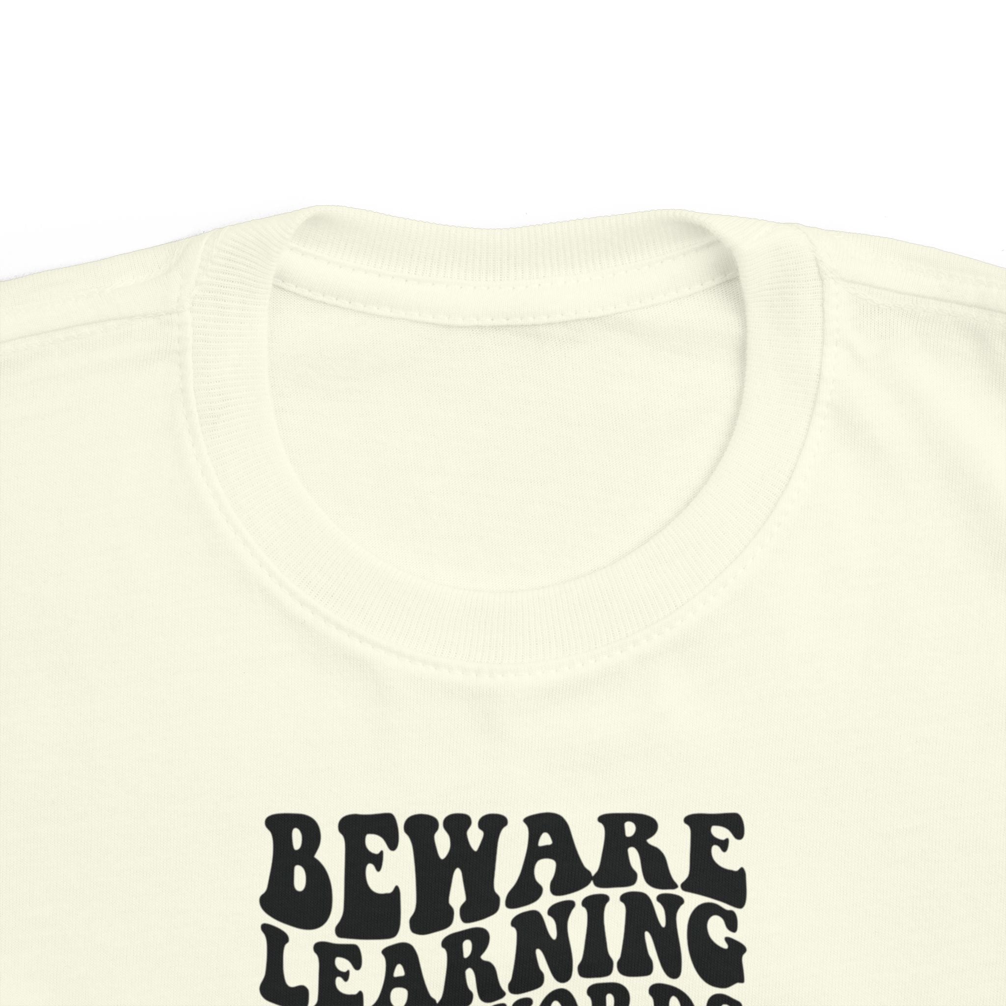 Beware Toddler T-Shirt - Beware Learning Bad Words, Cute Kids Tee, Funny Toddler Gift, Trendy Kids Apparel, Playful T-Shirt
