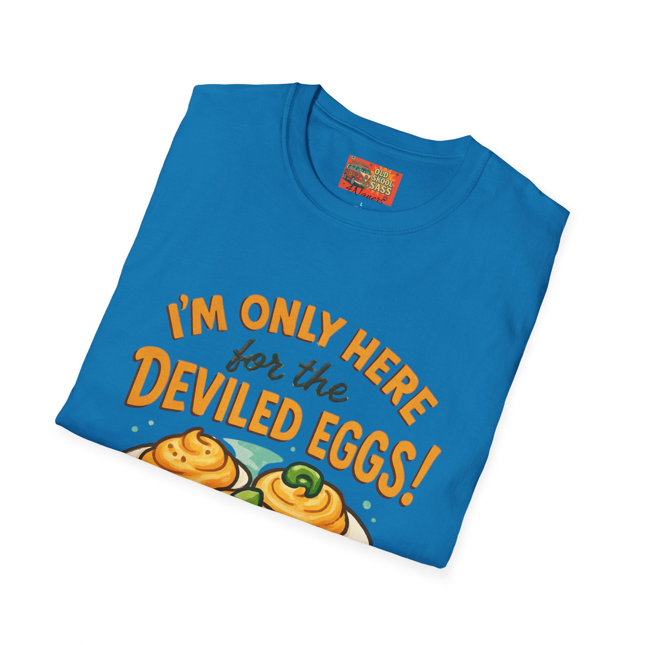 Funny Deviled Eggs T-Shirt, Casual Tee, Foodie Gift, Kitchen Shirt, Thanksgiving Apparel, Party Clothing