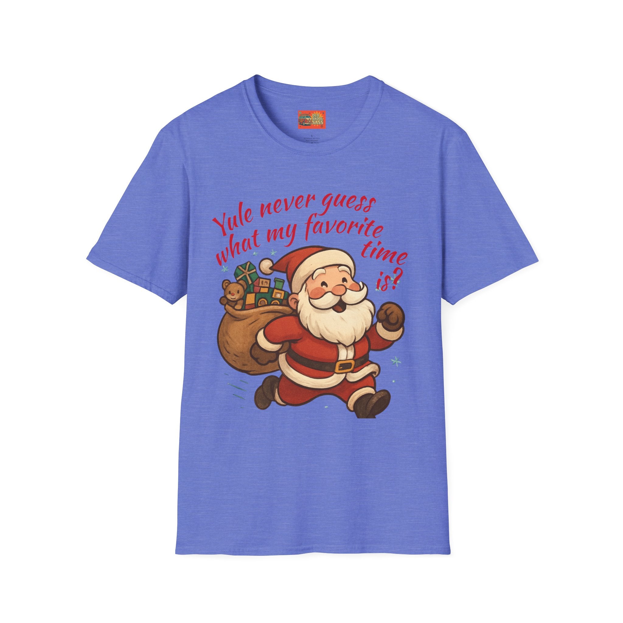 Festive Santa T-Shirt, Funny Christmas Tee, Holiday Apparel, Unisex Gift, Seasonal Humor Shirt, Yule-Themed Clothing