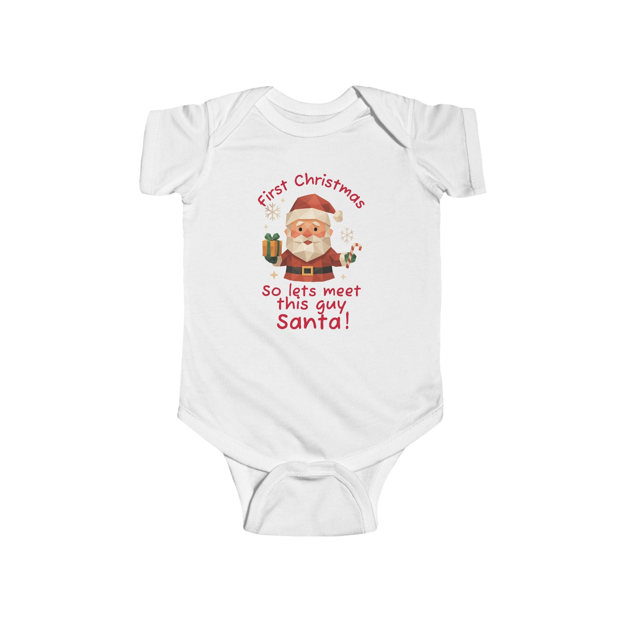 First Christmas Baby Onesie, Infant Christmas Onesie, Holiday Gift, Baby Shower Gift, Santa Bodysuit, Cute Baby Clothes