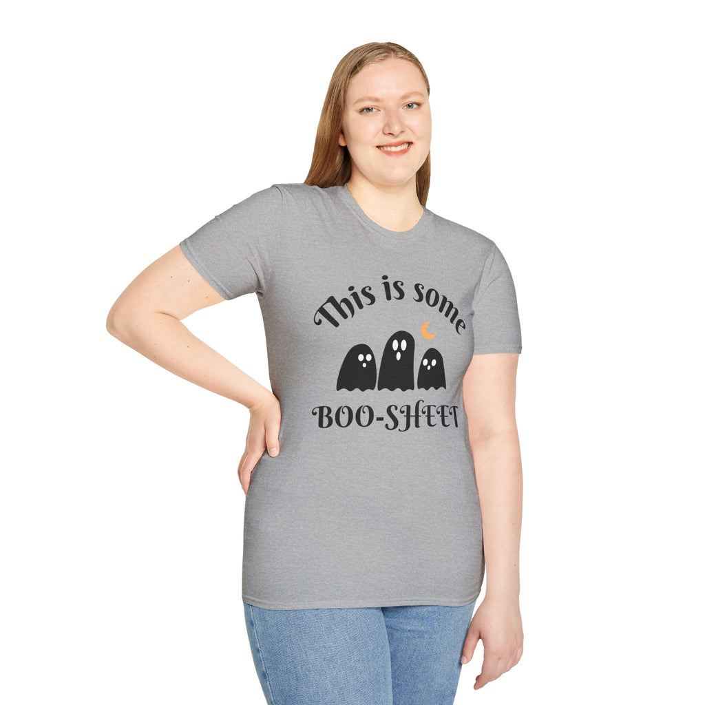 Unisex Halloween Graphic T-Shirt - This is Some Boo-Sheet, Funny Ghost Tee, Halloween Apparel, Fall Festival Shirt, Spooky Gift Idea
