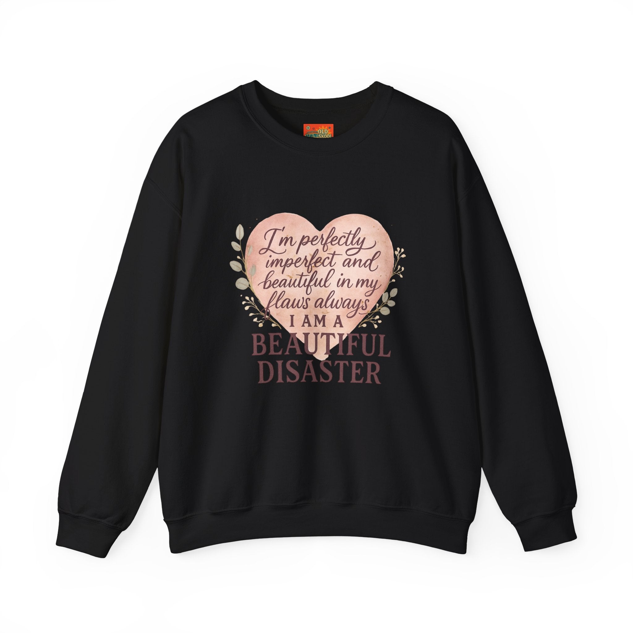 Perfectly Imperfect Heart Sweatshirt | Unisex Crewneck | Casual Cozy Gift for Friends | Fall Fashion | Heartbreak Recovery