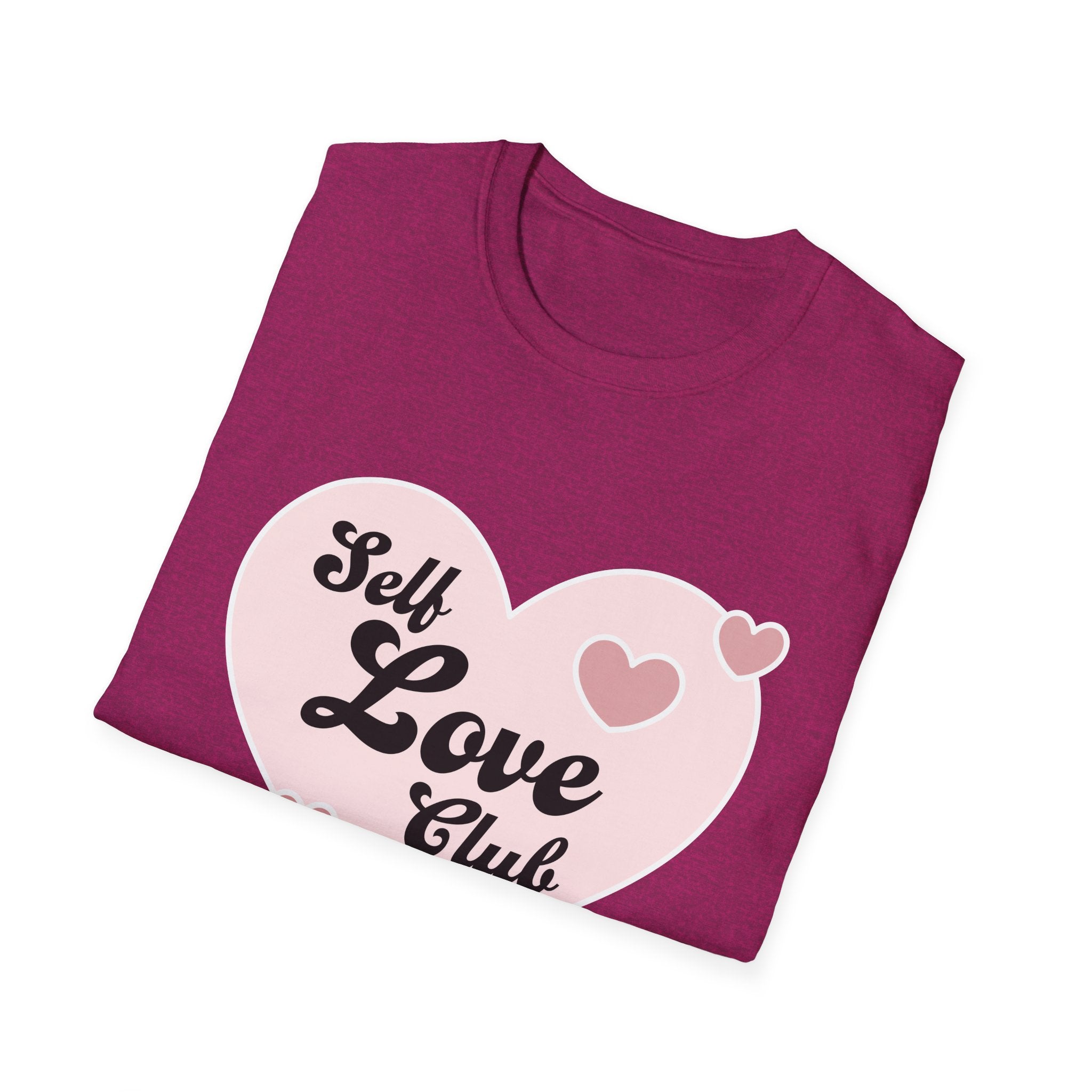 Self Love Club T-Shirt, Unisex Tee for Self-Care, Motivational Gift, Positive Affirmation Apparel, Everyday Comfort Wear