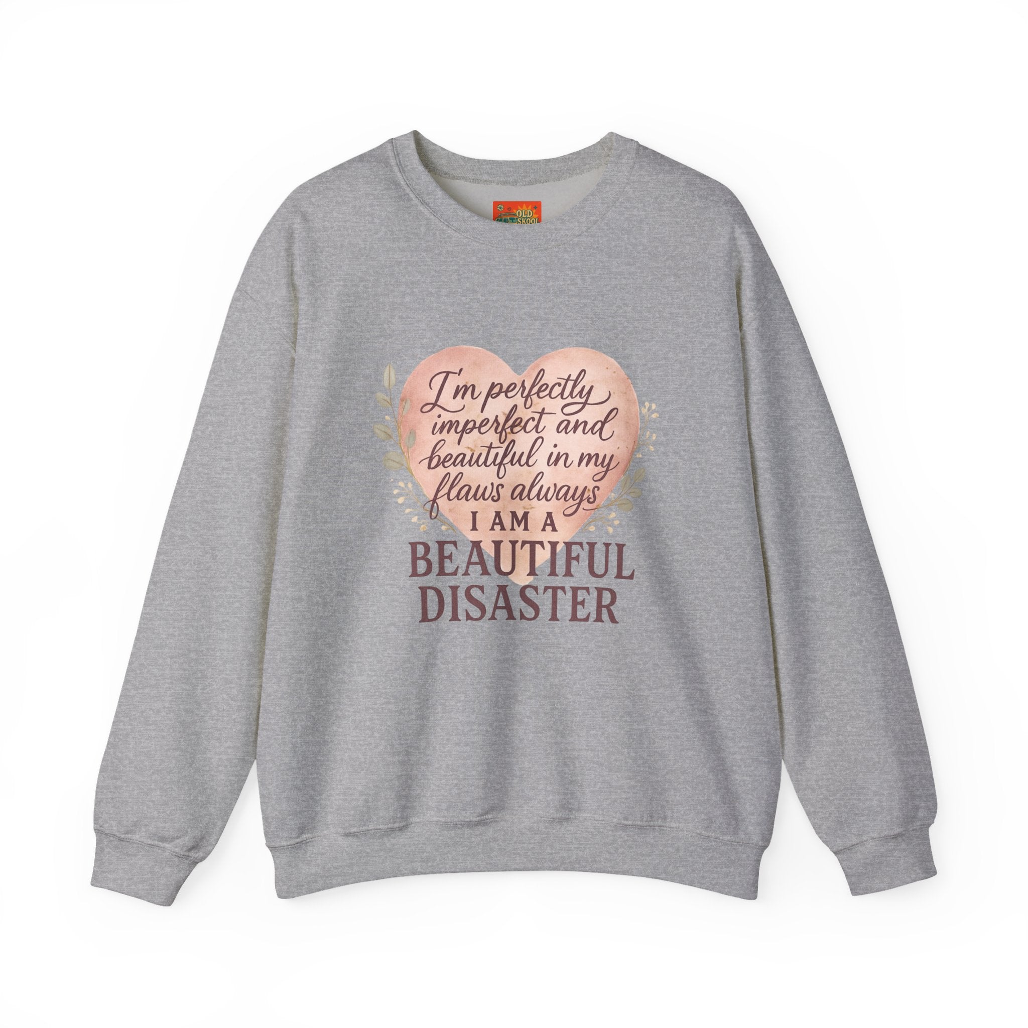 Perfectly Imperfect Heart Sweatshirt | Unisex Crewneck | Casual Cozy Gift for Friends | Fall Fashion | Heartbreak Recovery