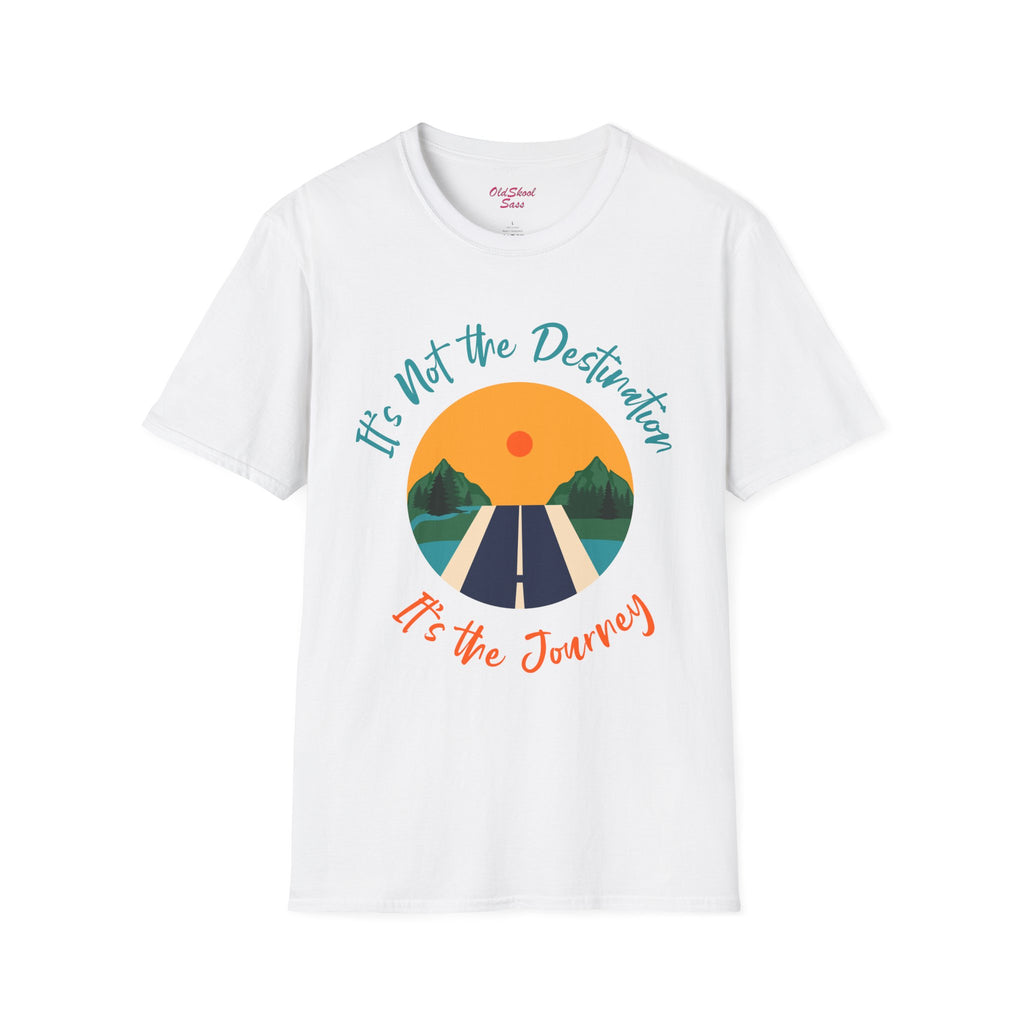 Adventure Journey Tee - Unisex Softstyle T-Shirt, Travel Shirt, Motivational Gift, Road Trip Apparel, Hiking Outfit, Inspirational Clothing