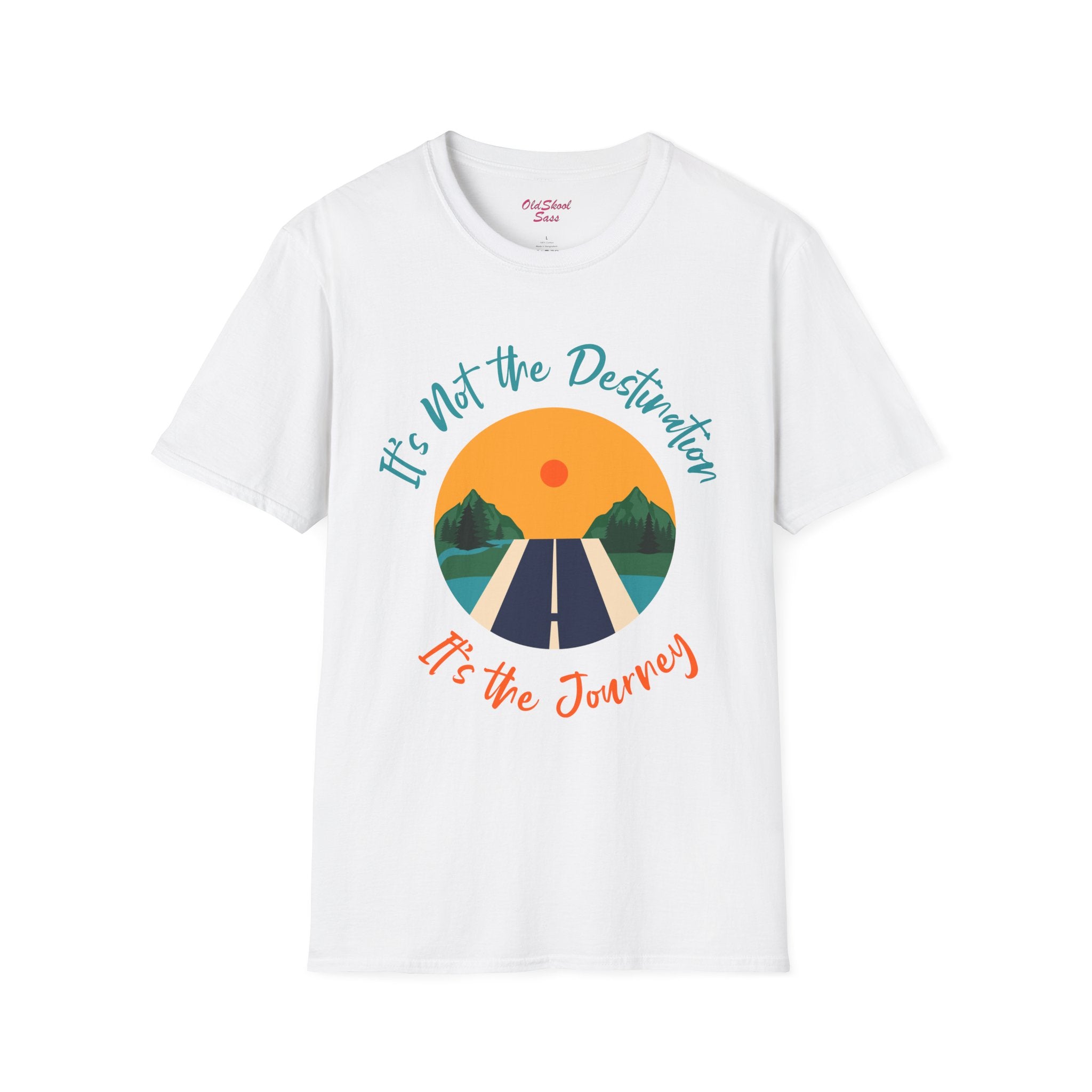 Adventure Journey Tee - Unisex Softstyle T-Shirt, Travel Shirt, Motivational Gift, Road Trip Apparel, Hiking Outfit, Inspirational Clothing
