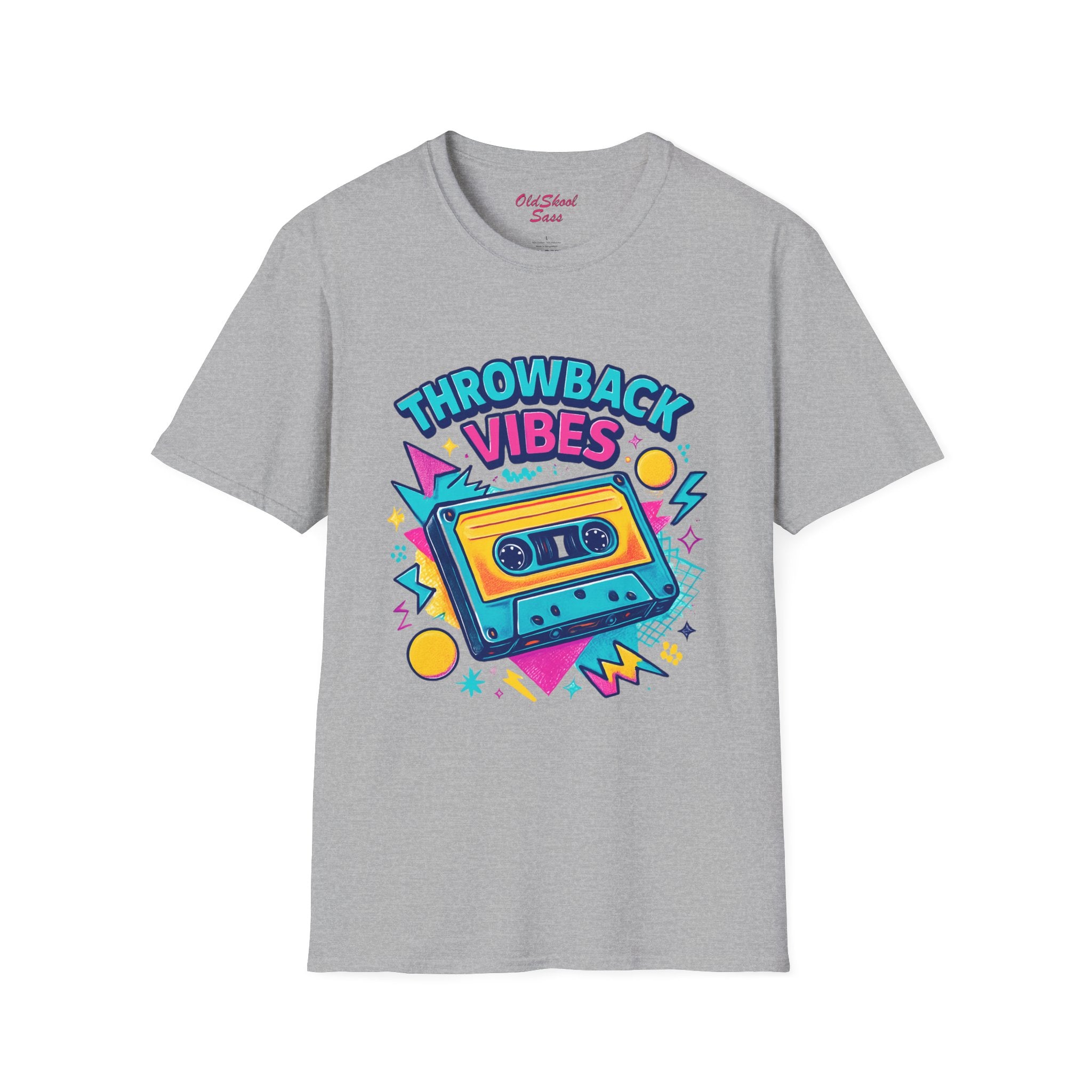 Retro Graphic T-Shirt, Throwback Vibes Tee, 80s 90s Nostalgia Shirt, Casual Wear, Trendy Gift for Music Lovers