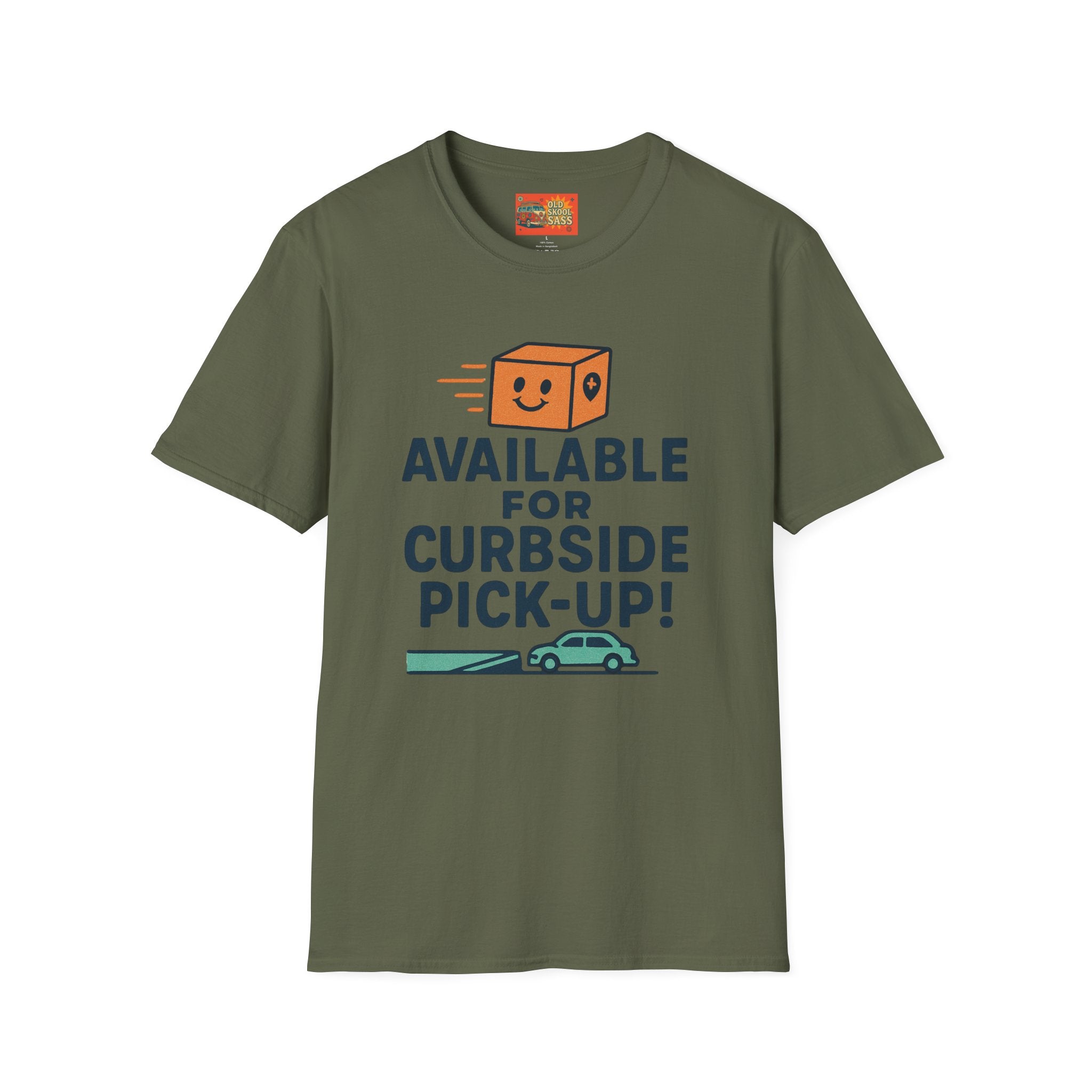 Curbside Pickup T-Shirt | Funny Unisex Tee for Delivery Lovers | Gift for Entrepreneurs | Casual Wear for Home & Work
