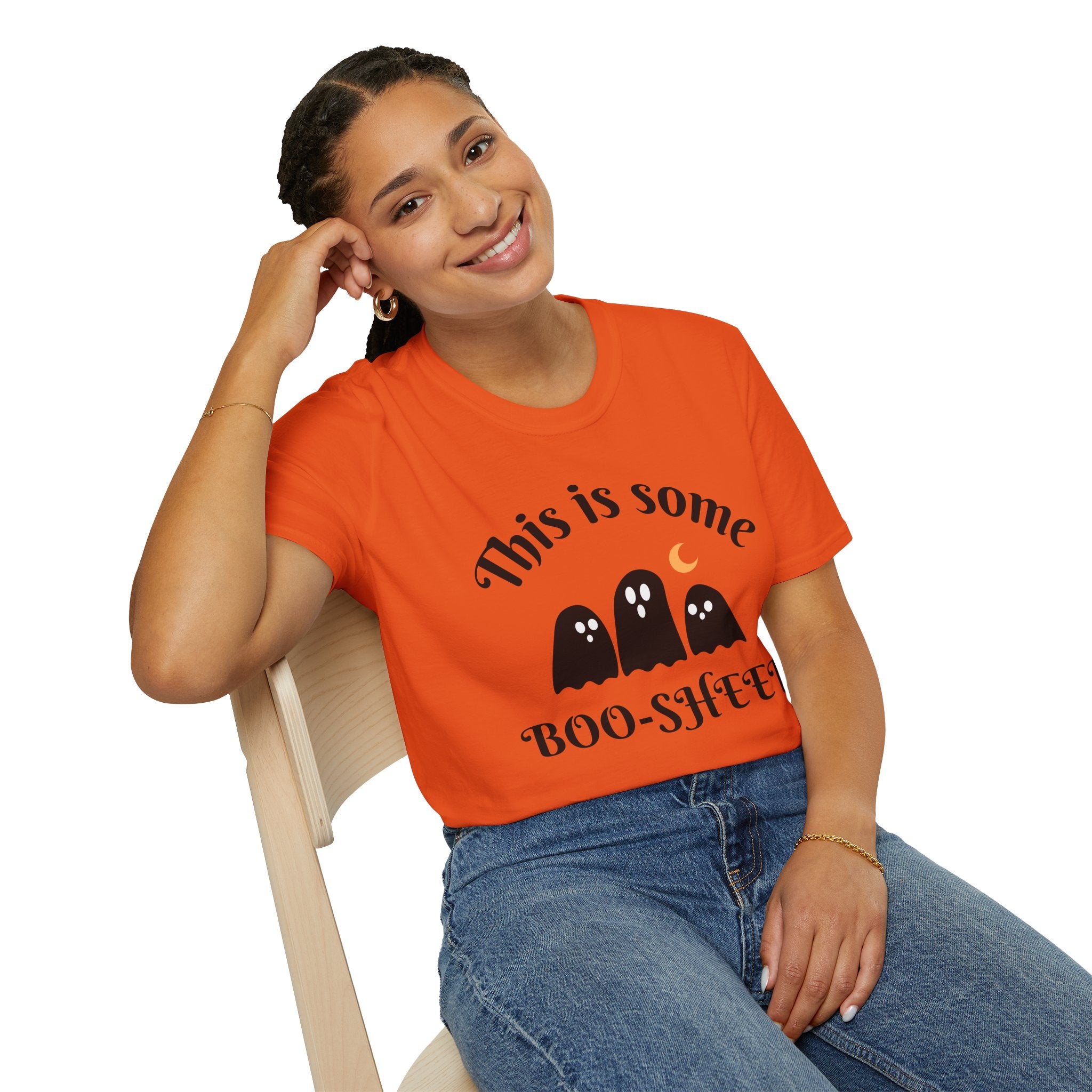Unisex Halloween Graphic T-Shirt - This is Some Boo-Sheet, Funny Ghost Tee, Halloween Apparel, Fall Festival Shirt, Spooky Gift Idea