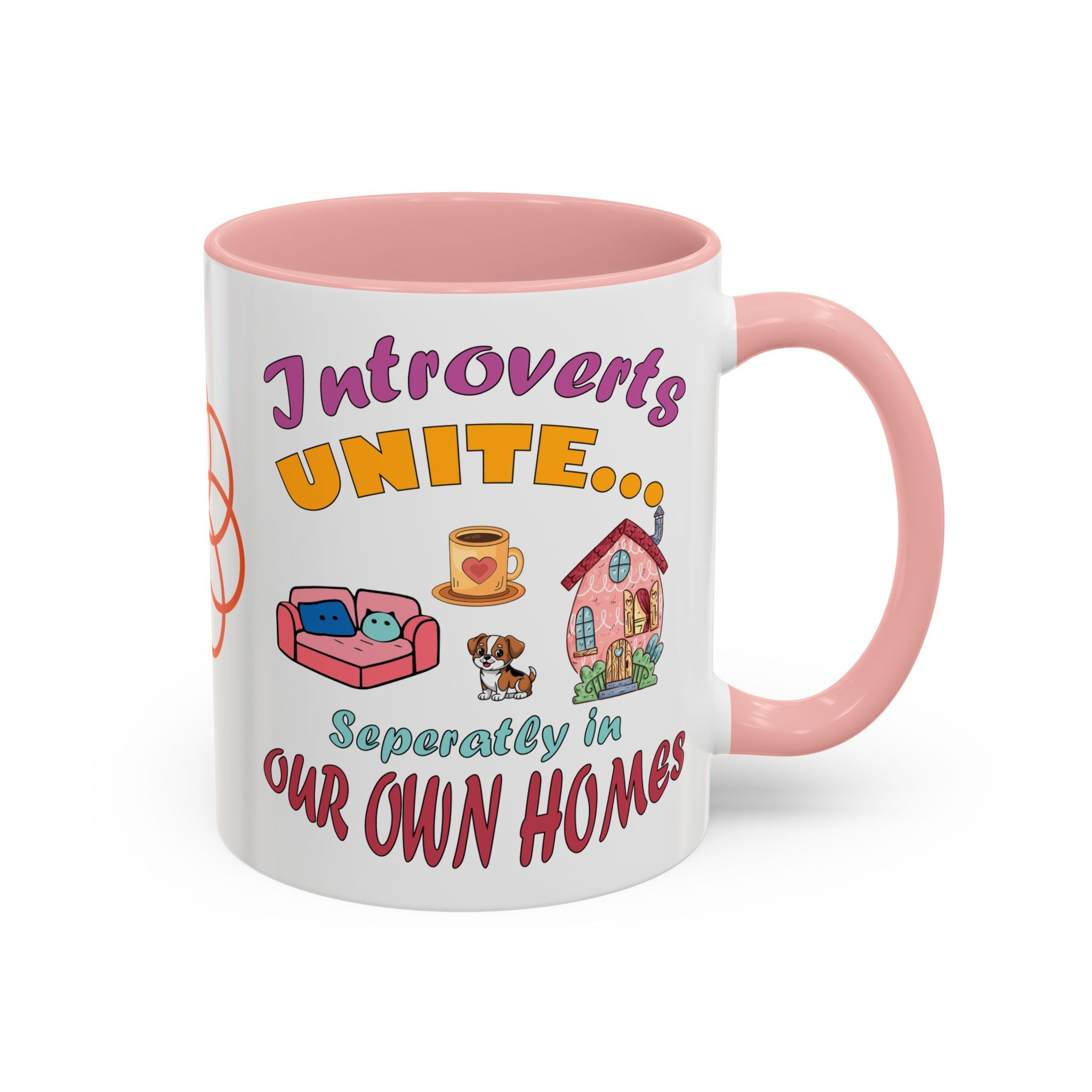 Introverts Unite Coffee Mug | Black Accent Mug for Coffee Lovers | Perfect Gift for Introverts | Home Office Decor | Fun Mug for Tea