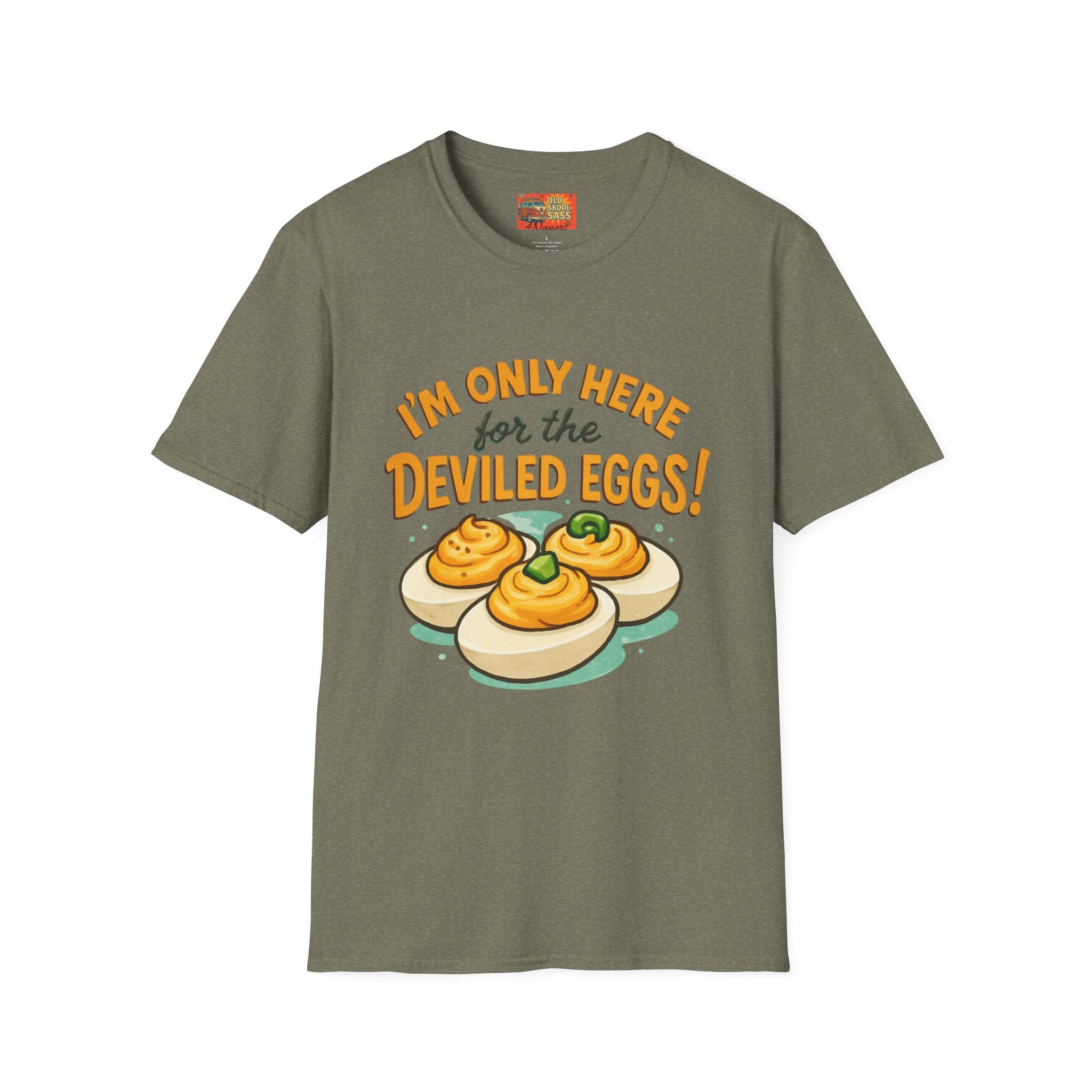 Funny Deviled Eggs T-Shirt, Casual Tee, Foodie Gift, Kitchen Shirt, Thanksgiving Apparel, Party Clothing