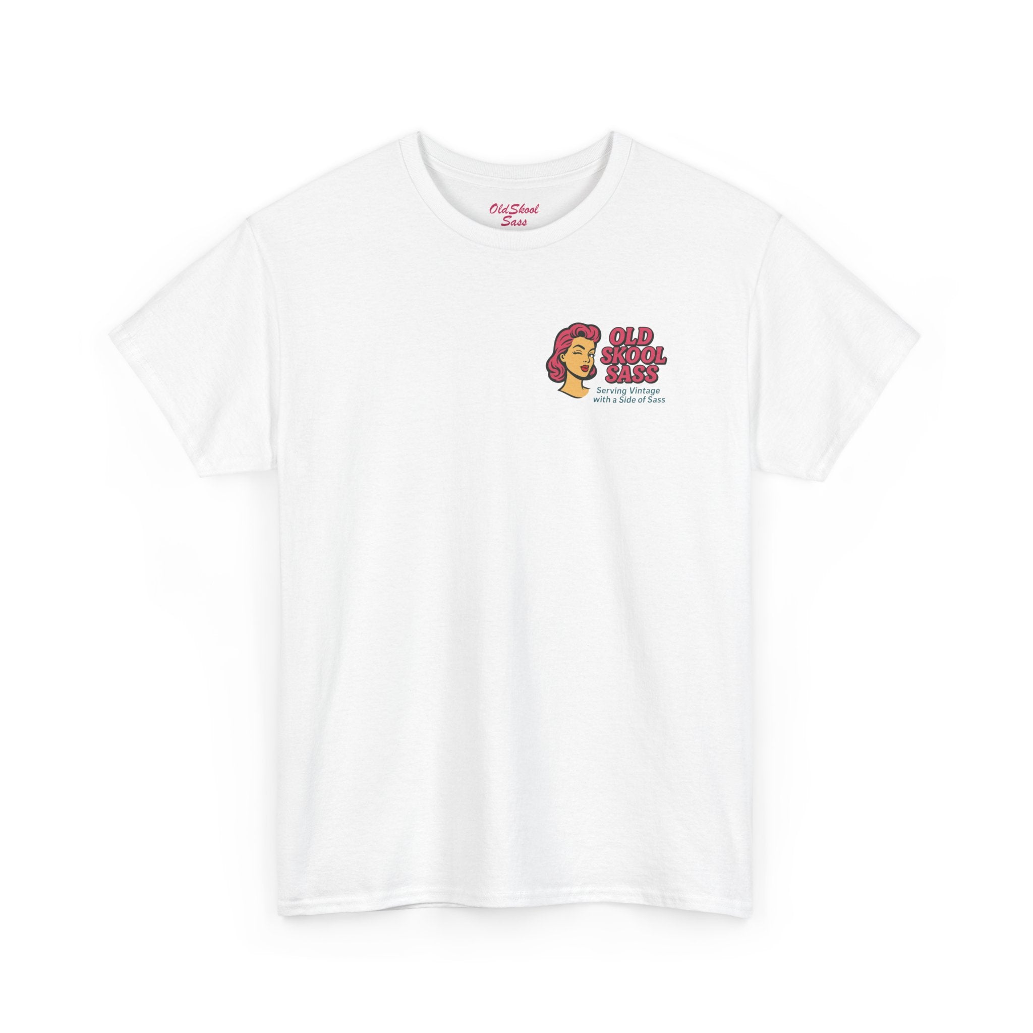 Old School Vibe Unisex Heavy Cotton Tee, Retro Graphic Tee, Casual Summer Shirt, Gift for Friends, Vintage Style Top