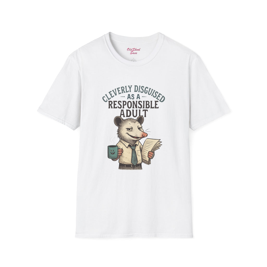 Cleverly Disguised Adult T-Shirt, Funny Animal Tee, Gift for Adults, Humorous Outfit, Unisex Softstyle Shirt