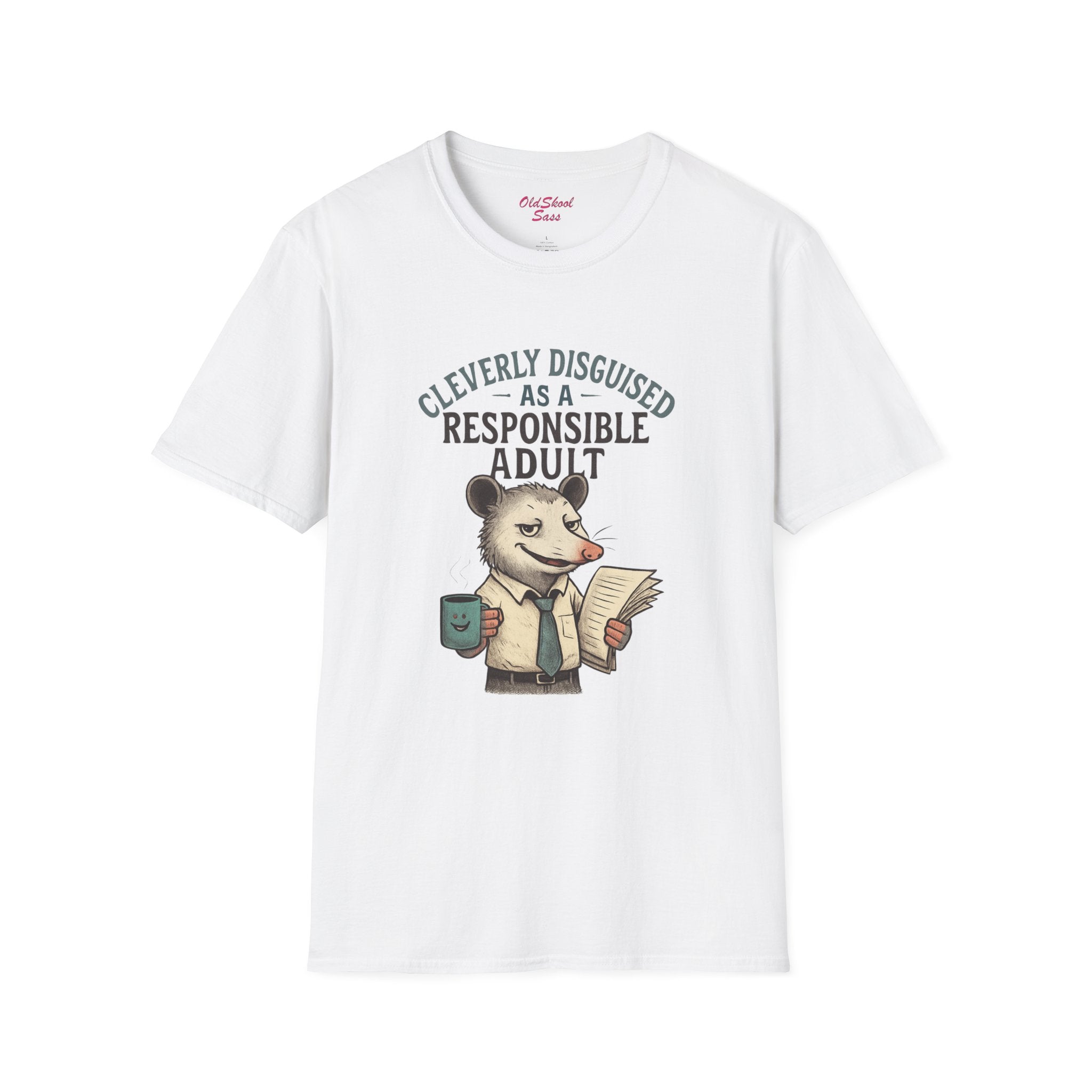 Cleverly Disguised Adult T-Shirt, Funny Animal Tee, Gift for Adults, Humorous Outfit, Unisex Softstyle Shirt