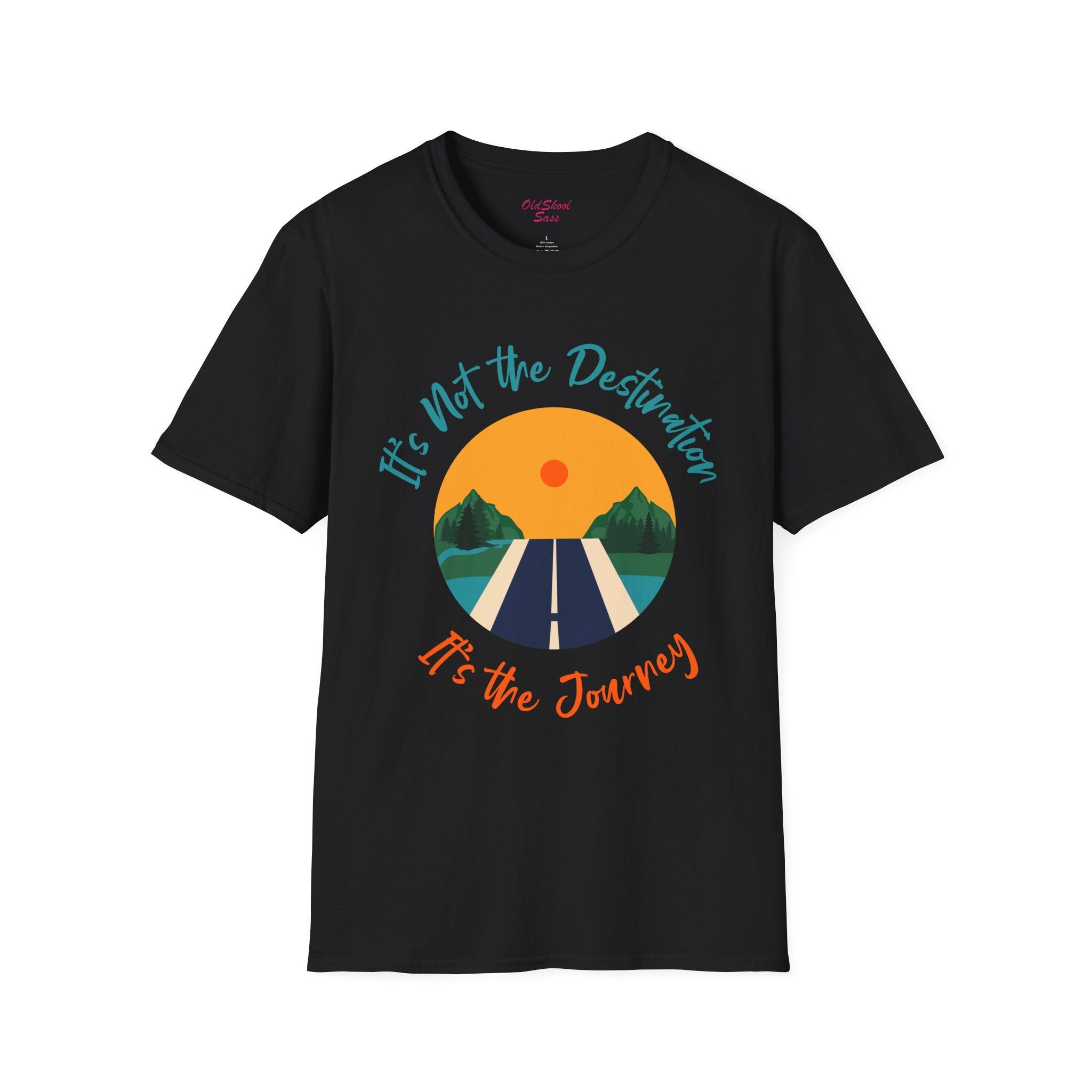 Adventure Journey Tee - Unisex Softstyle T-Shirt, Travel Shirt, Motivational Gift, Road Trip Apparel, Hiking Outfit, Inspirational Clothing