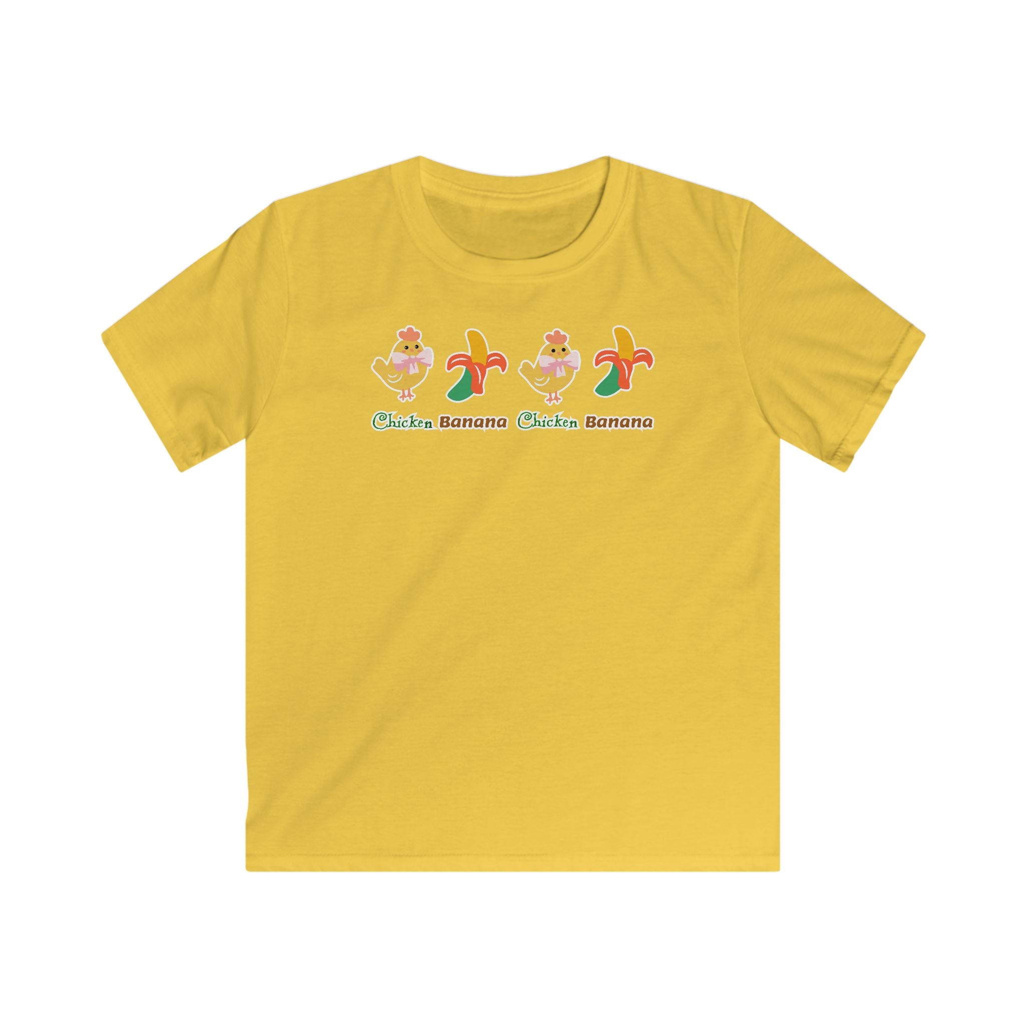 Fun Kids Tee - Cute Chickens & Bananas Design, Gift for Birthdays, Playtime, Summer, Easter, Happy Outfits