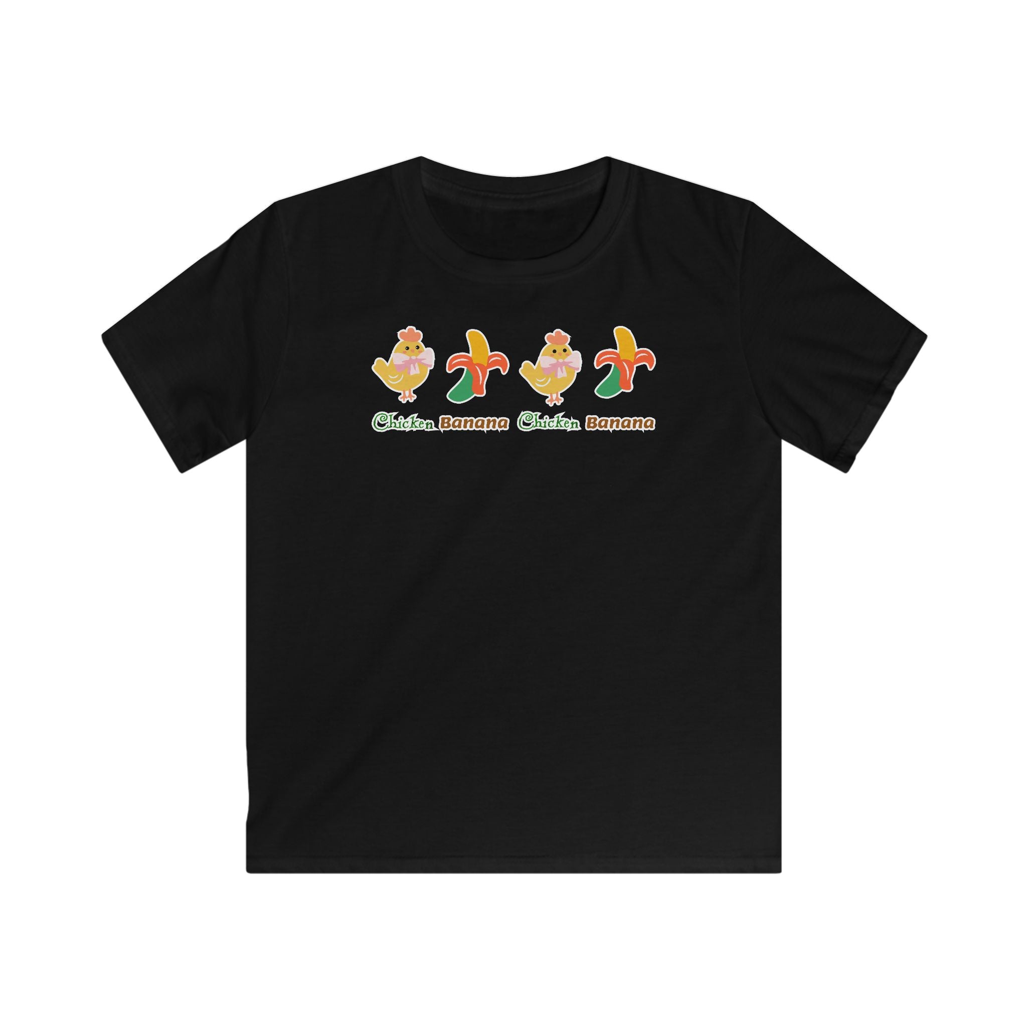 Fun Kids Tee - Cute Chickens & Bananas Design, Gift for Birthdays, Playtime, Summer, Easter, Happy Outfits