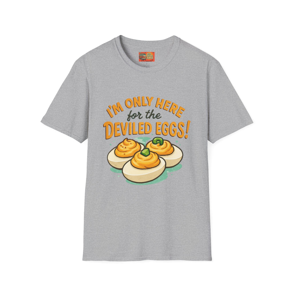 Funny Deviled Eggs T-Shirt, Casual Tee, Foodie Gift, Kitchen Shirt, Thanksgiving Apparel, Party Clothing