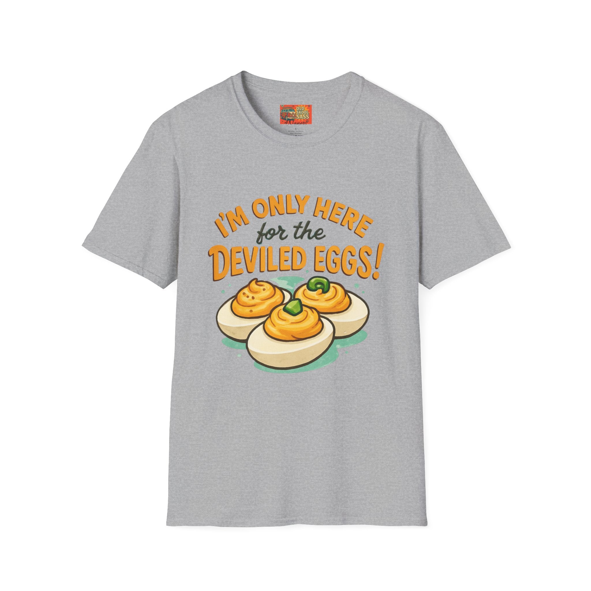 Funny Deviled Eggs T-Shirt, Casual Tee, Foodie Gift, Kitchen Shirt, Thanksgiving Apparel, Party Clothing