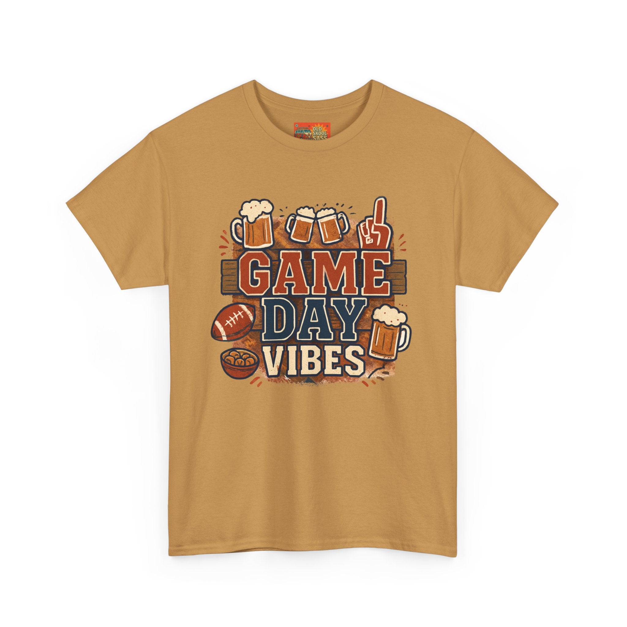 Game Day Vibes Unisex Cotton Tee, Sports T-Shirt, Casual Wear, Tailgating Gear, Game Watch Party Shirt, Gift for Sports Fans