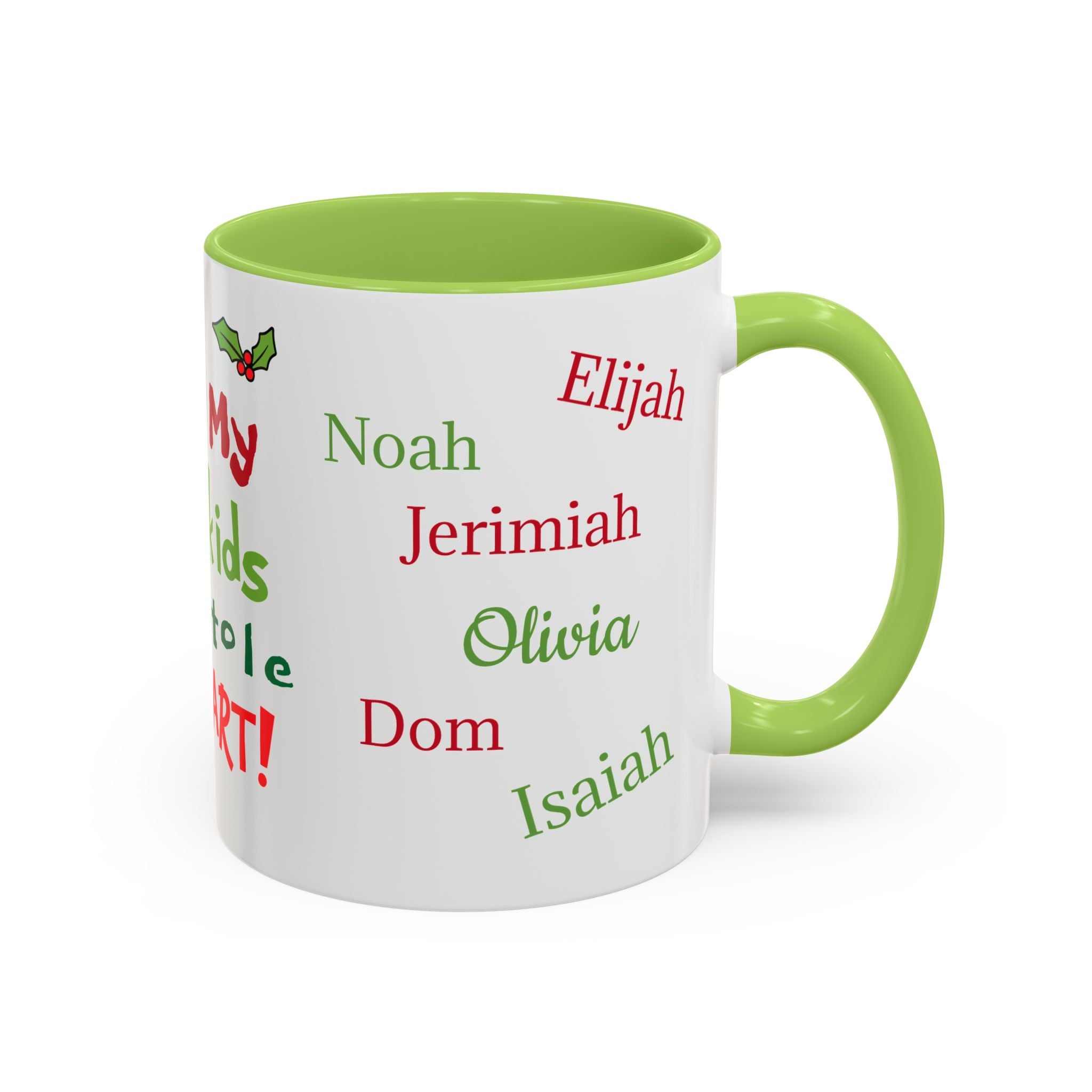 Grinch Personalized Holiday Accent Coffee Mug - Unique Gift for Friends, Family, Special Occasions, Customizable, Fun Décor, Heartwarming