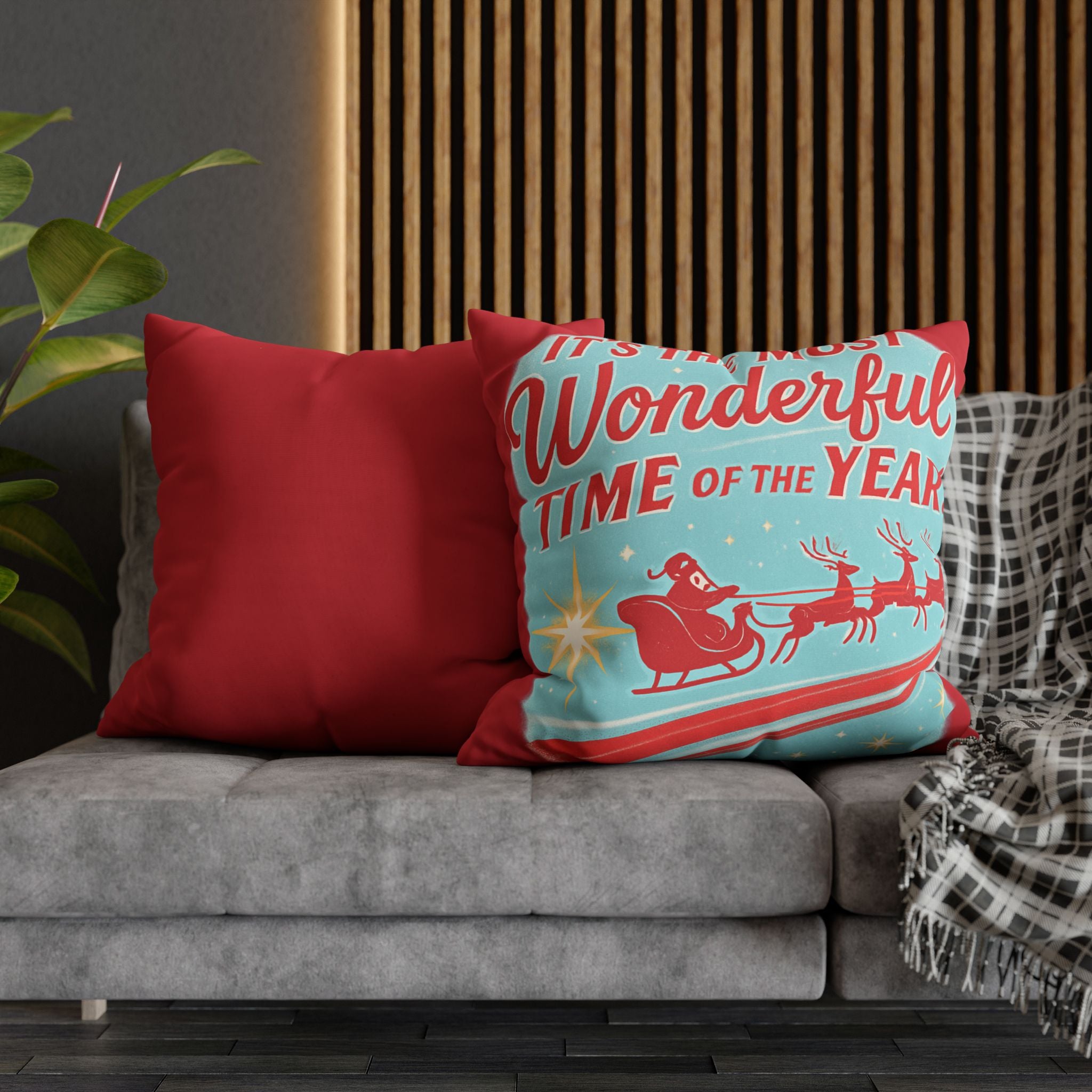Festive Holiday Pillow