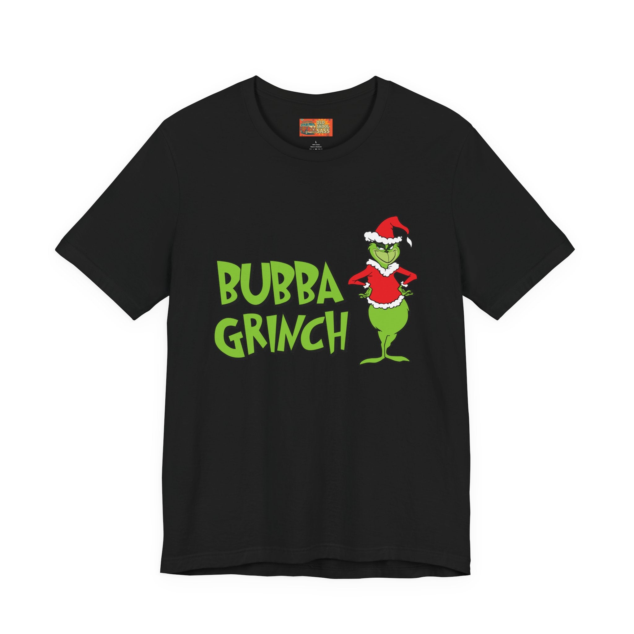 Bubba Grinch Tee - Unisex Jersey Short Sleeve Shirt, Funny Christmas Gift, Holiday Apparel, Santa Grinch Design, Tee for Family Gatherings