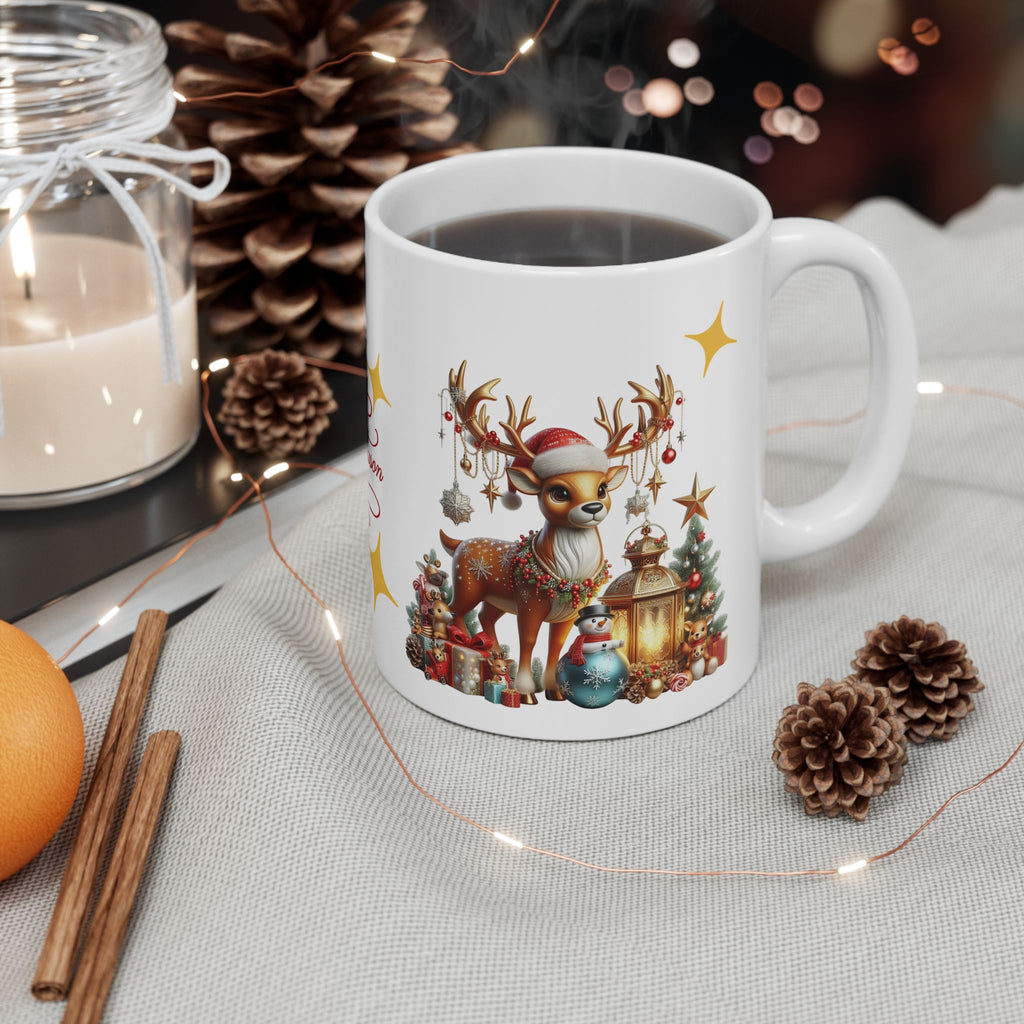 Festive Ceramic Mug - 'Tis the Season | Holiday Gift, Coffee Cup, Xmas Decor, Christmas Mug, Seasonal Beverage