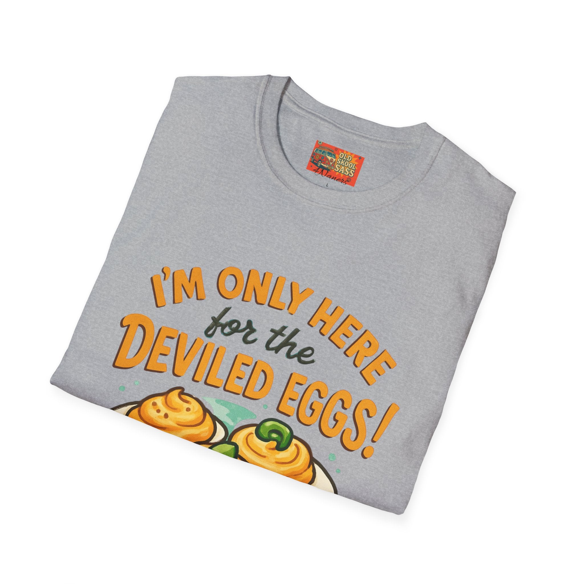 Funny Deviled Eggs T-Shirt, Casual Tee, Foodie Gift, Kitchen Shirt, Thanksgiving Apparel, Party Clothing